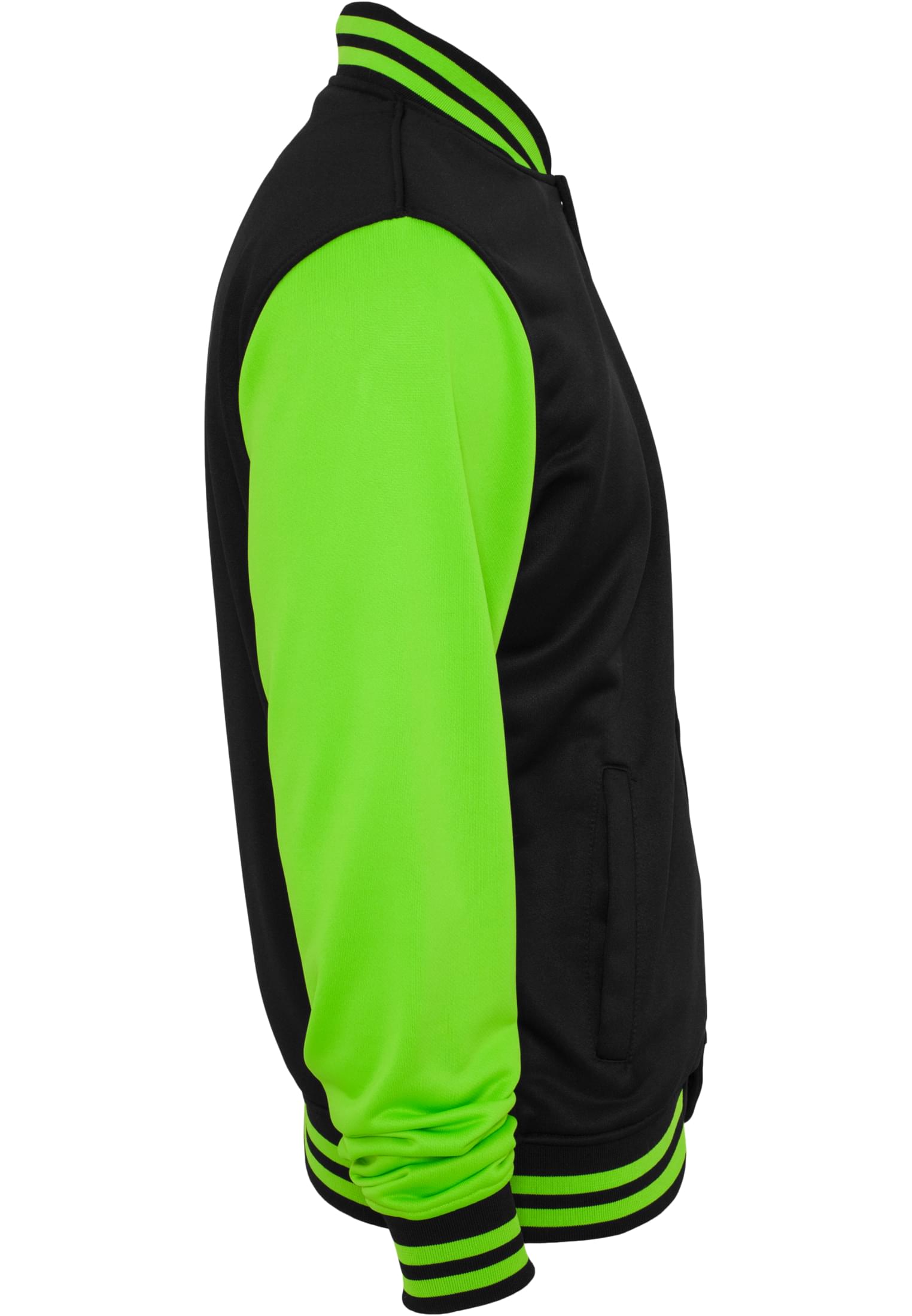 Neon College Jacket | blk/grn