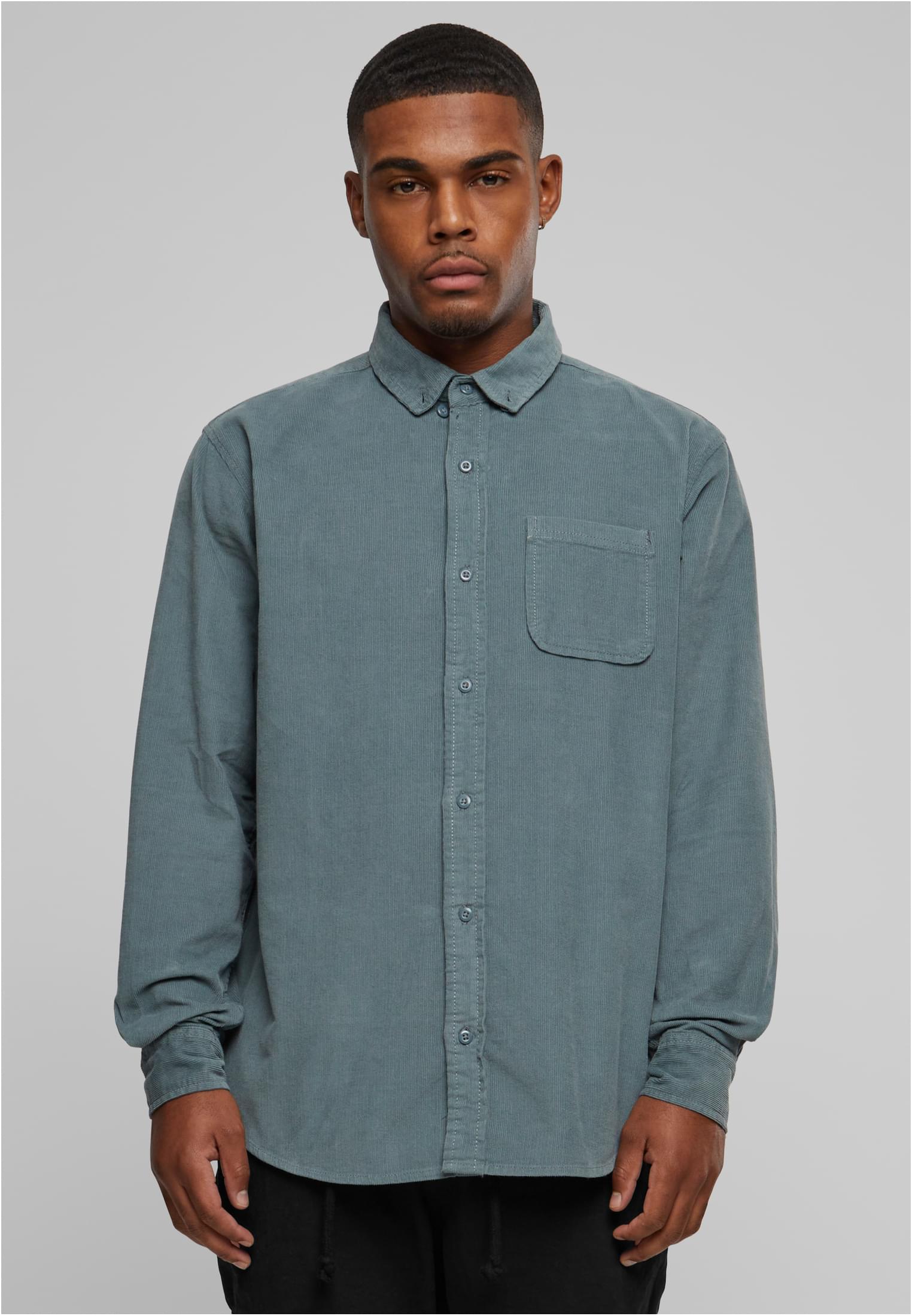 Corduroy Shirt | dustyblue