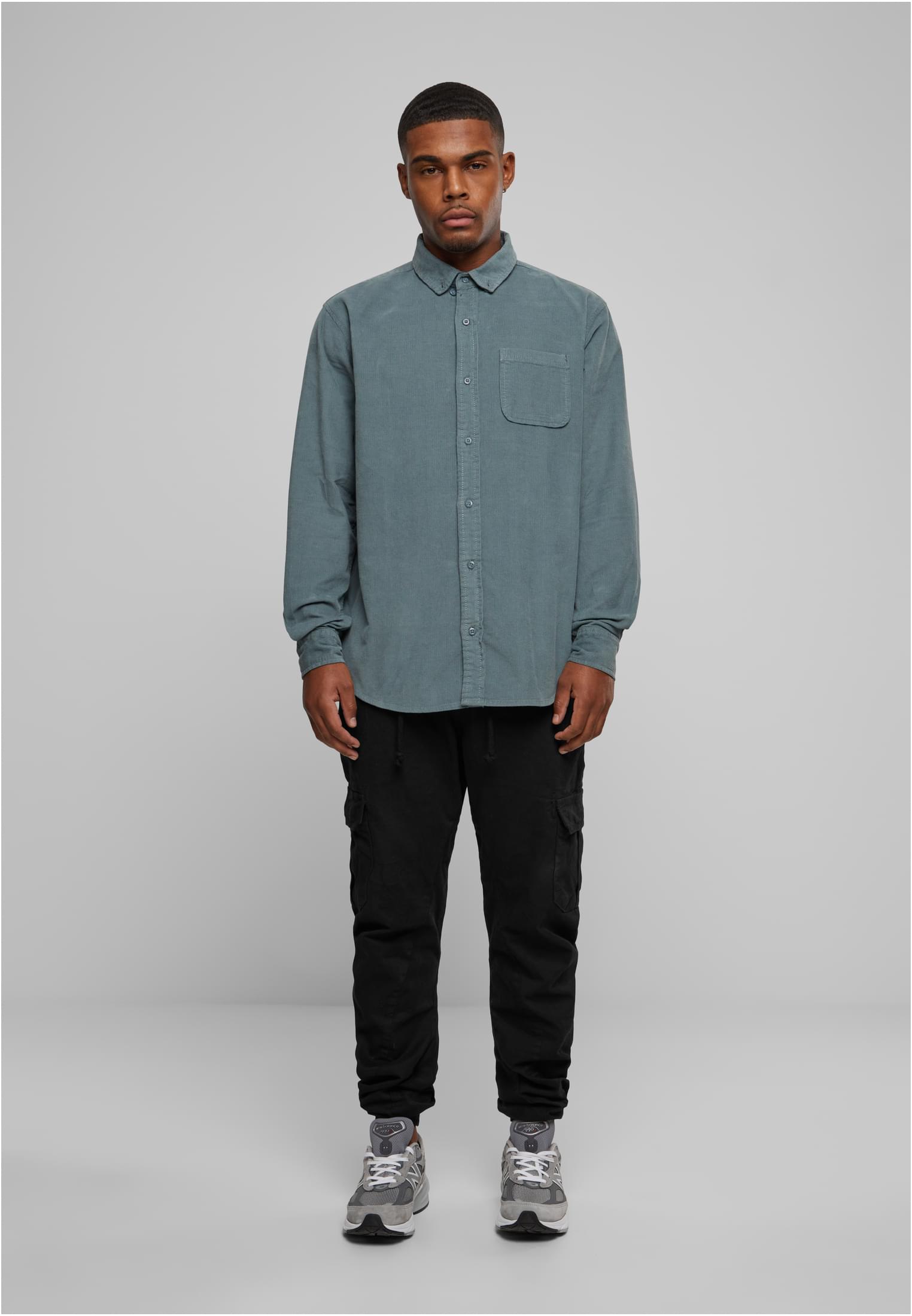 Corduroy Shirt | dustyblue