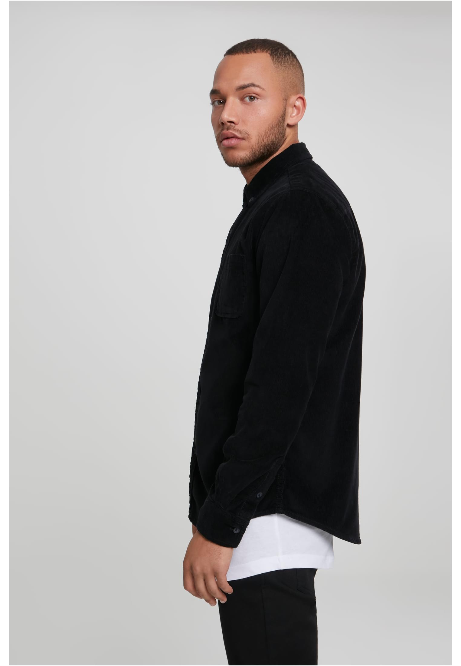 Corduroy Shirt | black