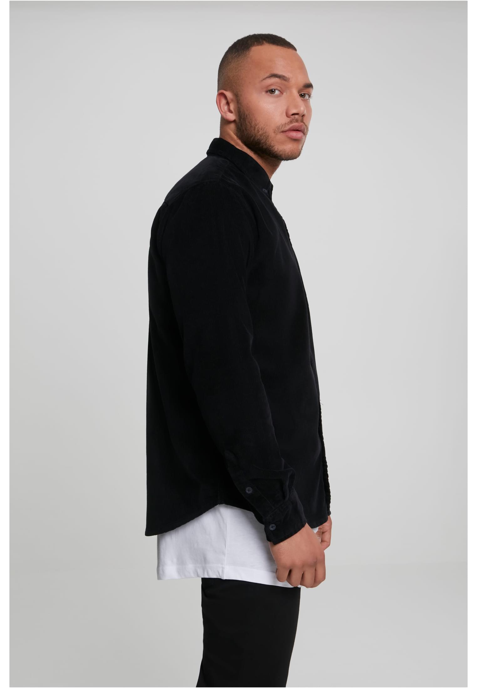 Corduroy Shirt | black