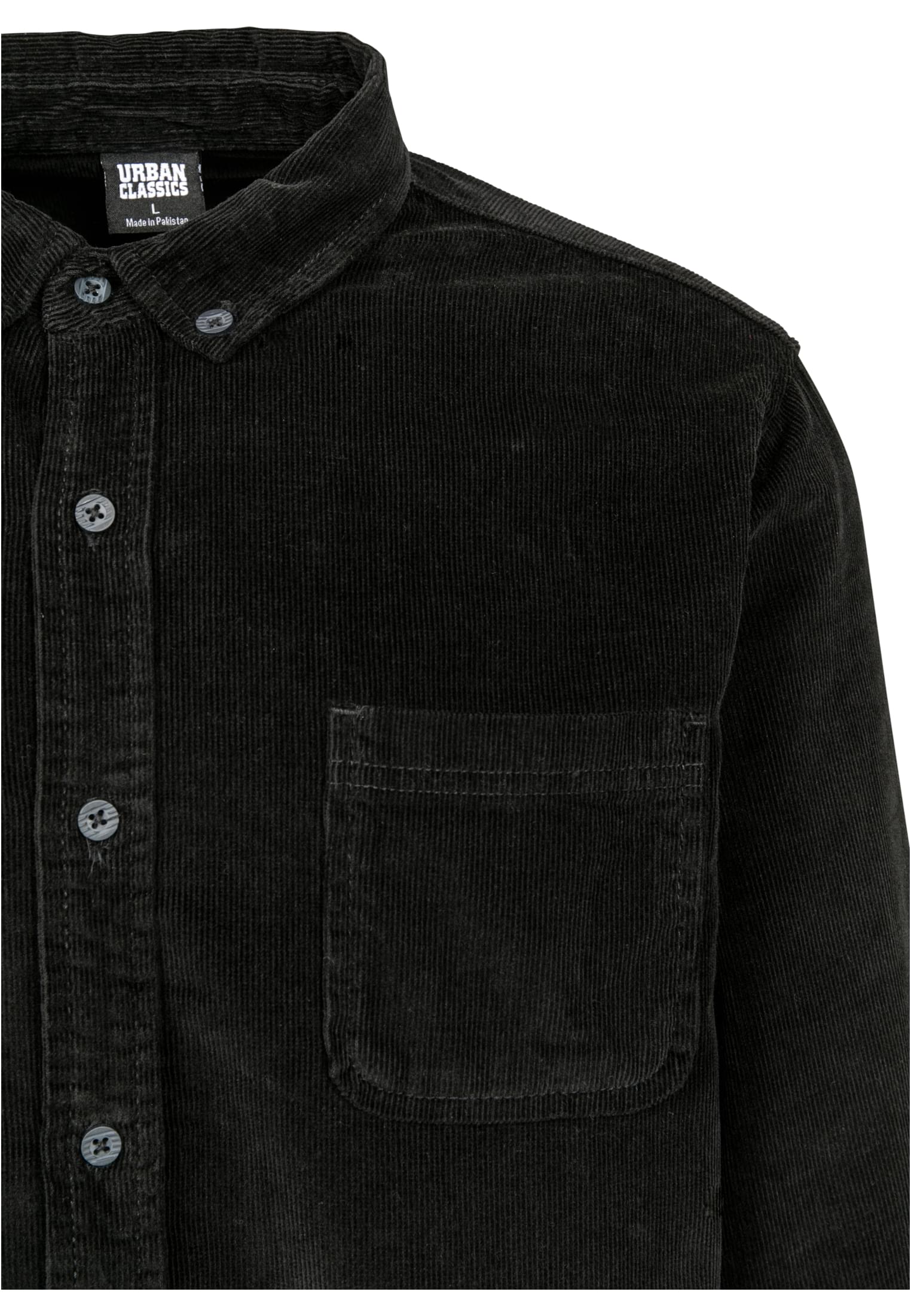 Corduroy Shirt | black