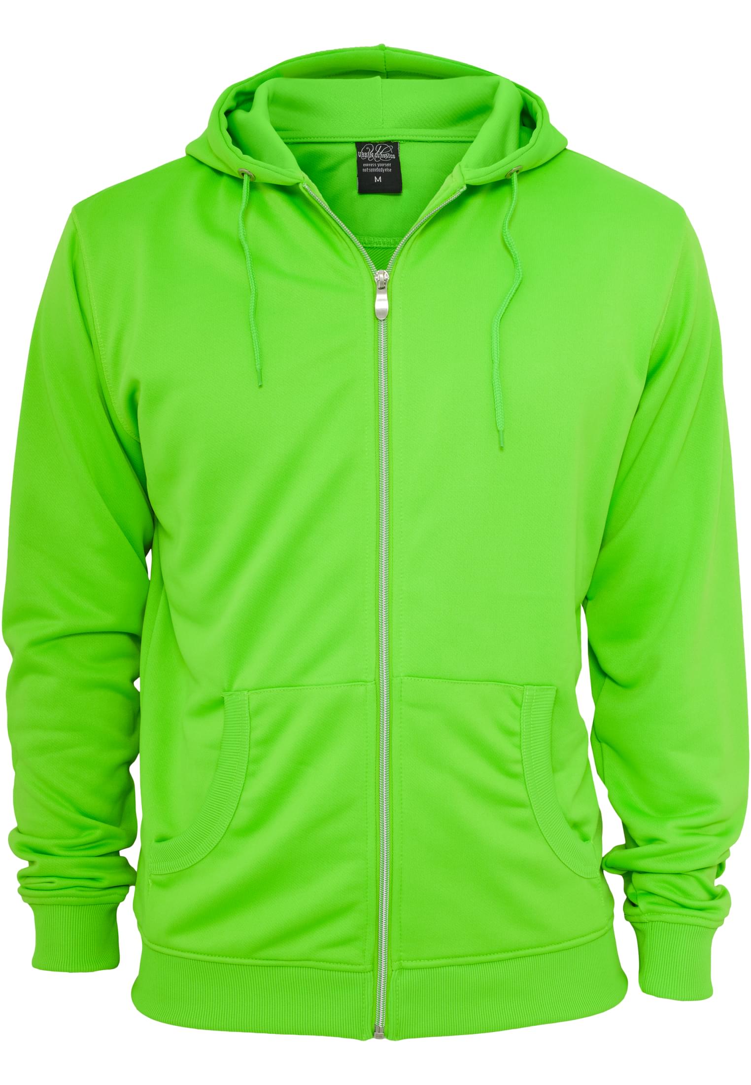 Neon Zip Hoody | green