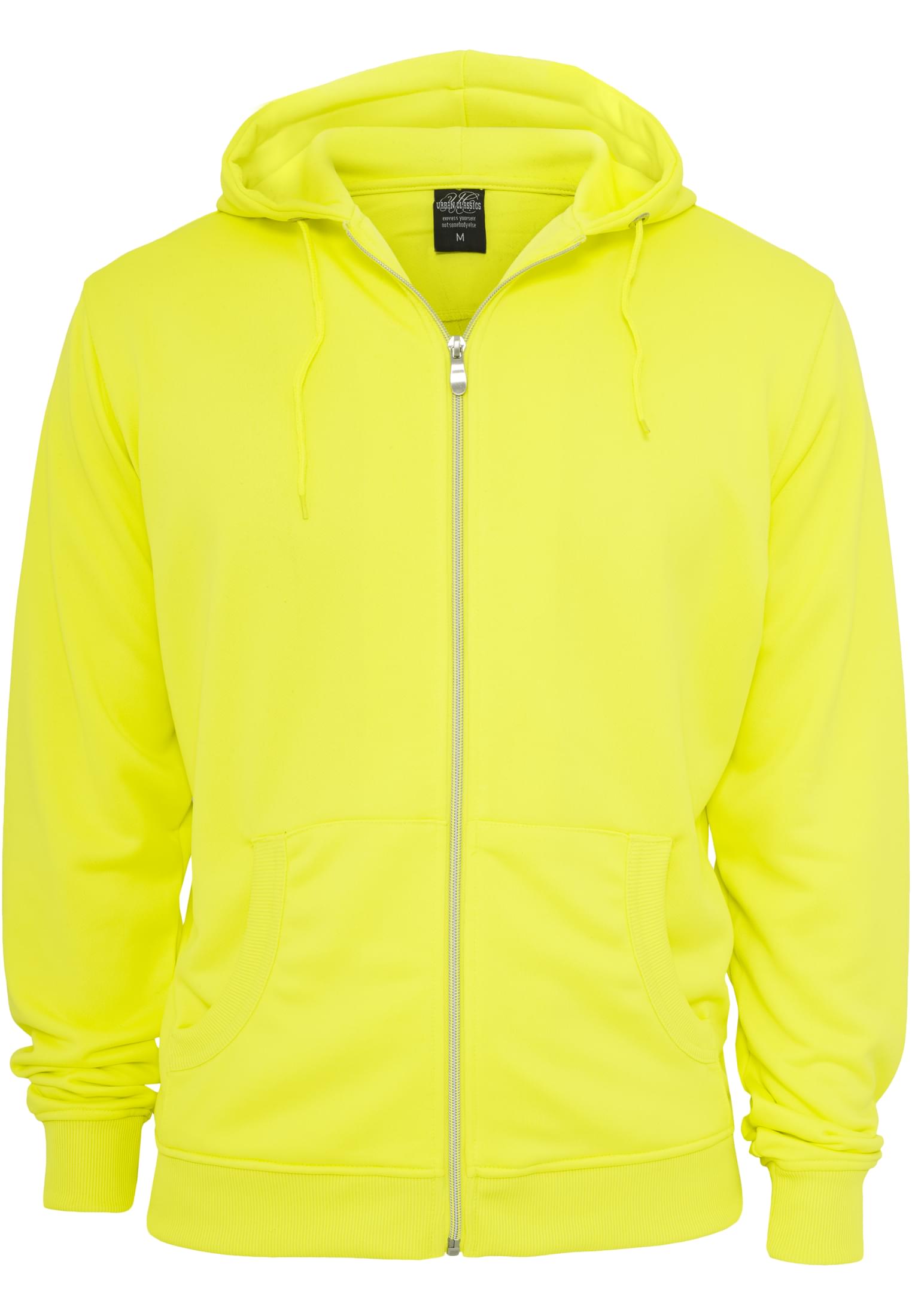 Neon Zip Hoody | yellow