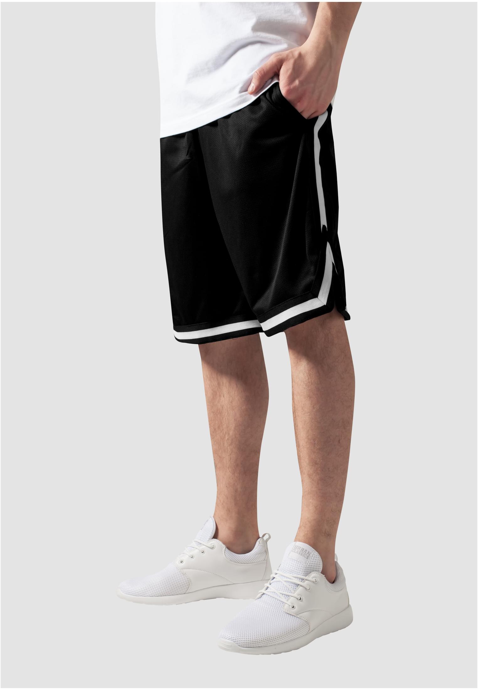 Stripes Mesh Shorts 2-Pack | black/white+white/black