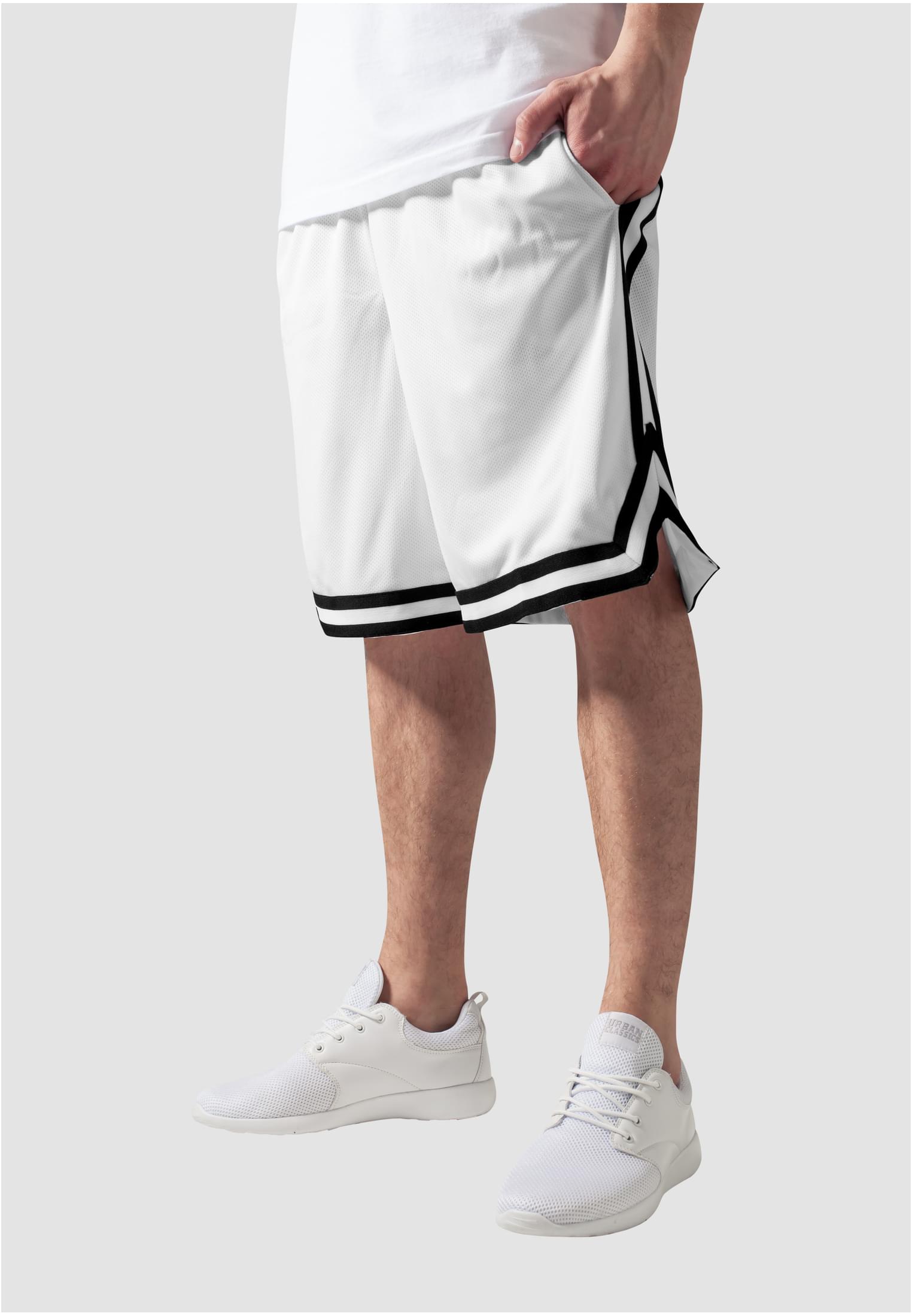 Stripes Mesh Shorts 2-Pack | black/white+white/black