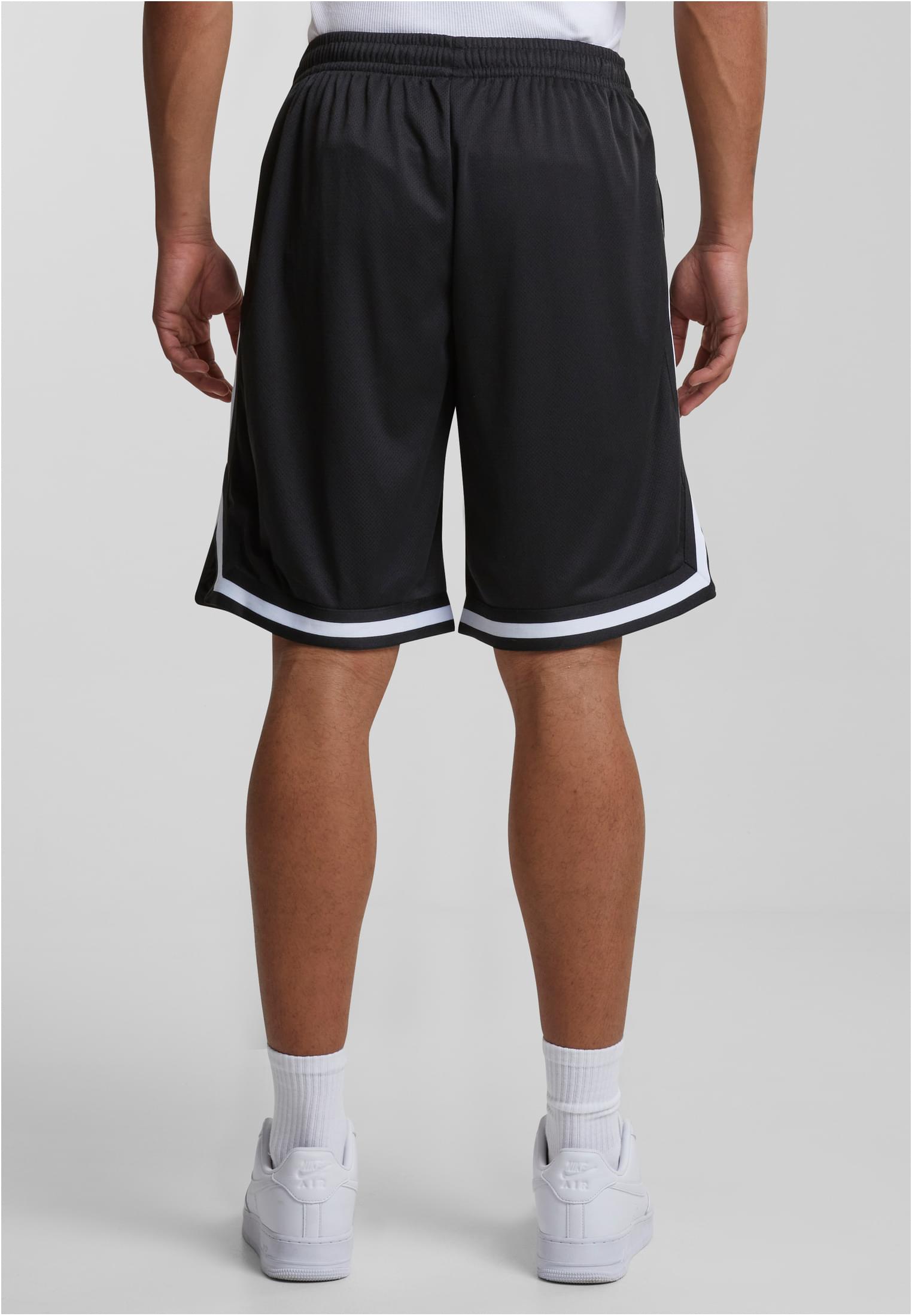 Stripes Mesh Shorts | blkblkwht