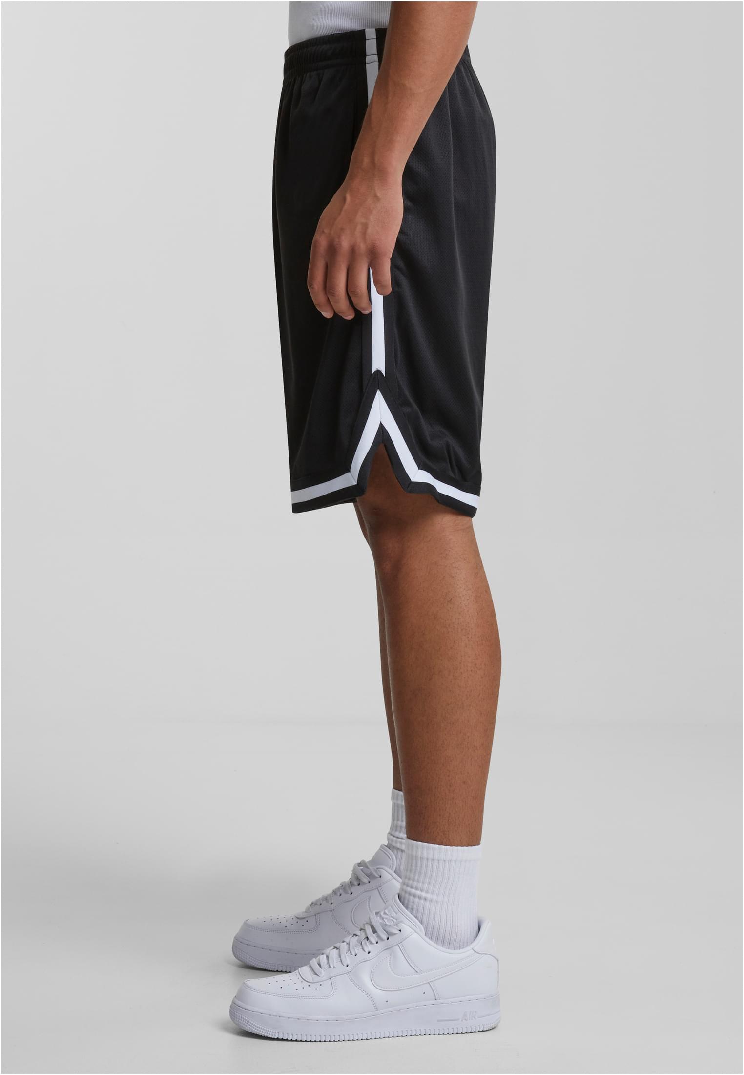 Stripes Mesh Shorts | blkblkwht