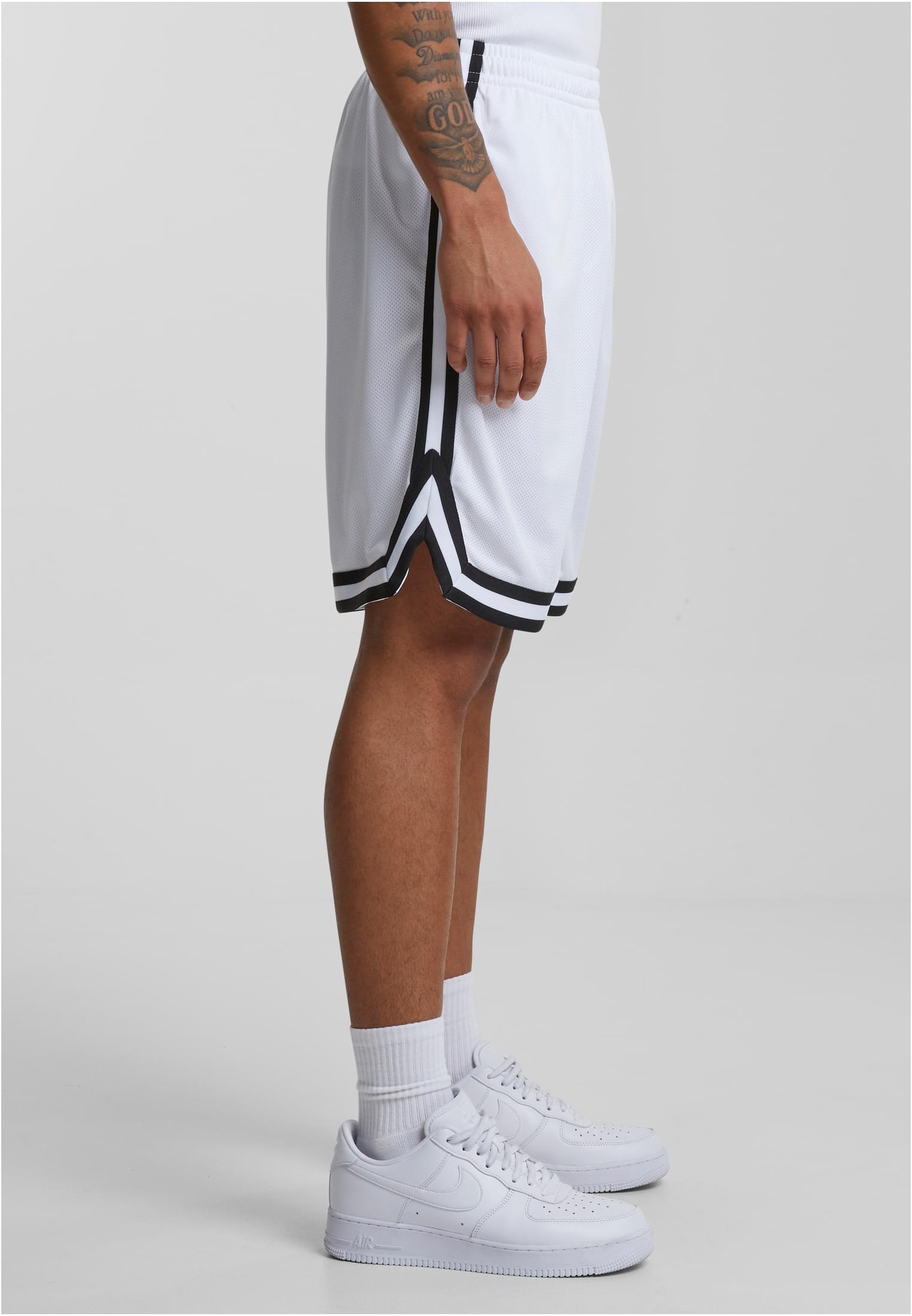 Stripes Mesh Shorts | whtblkwht