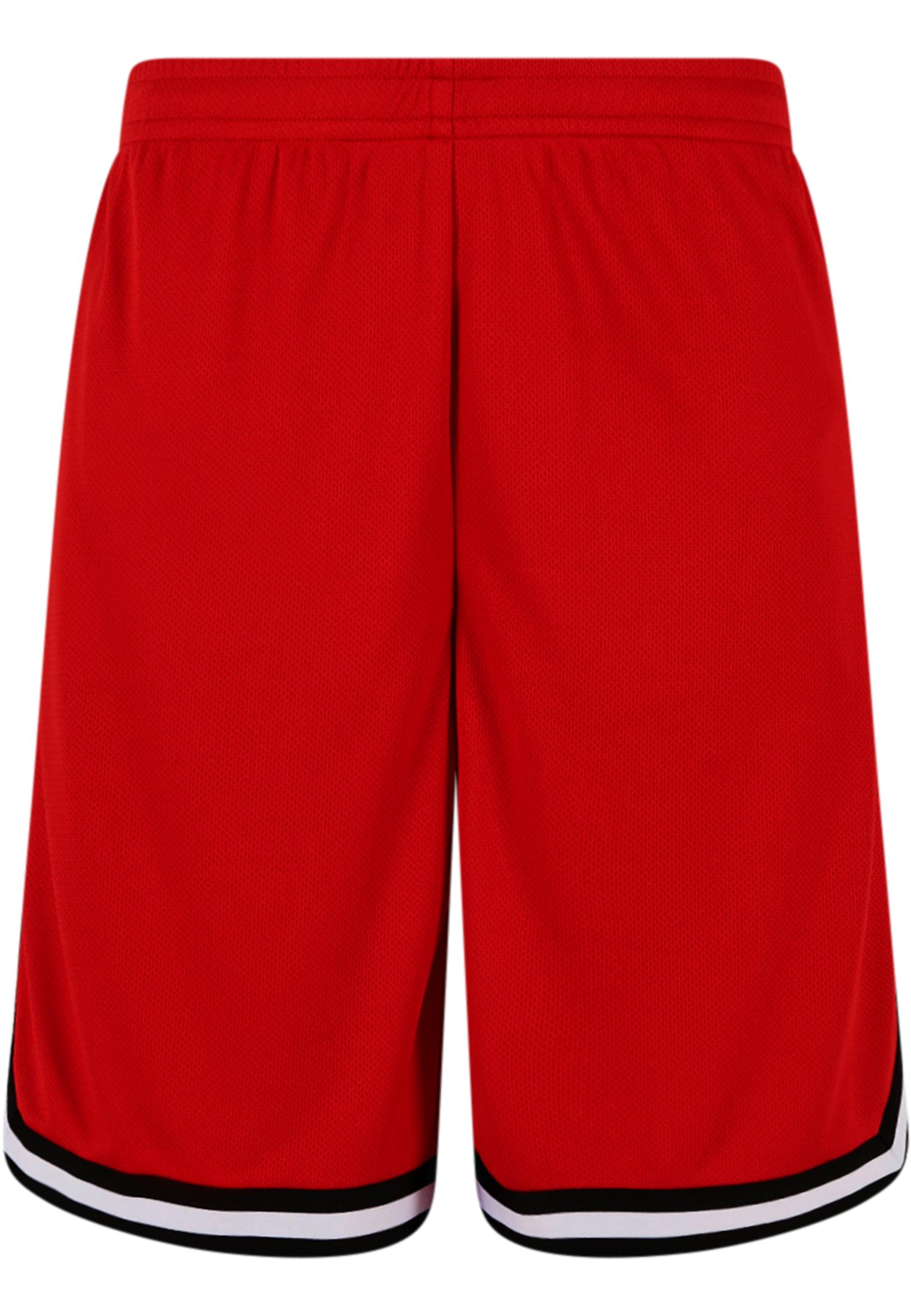 Stripes Mesh Shorts | cityred/black/white