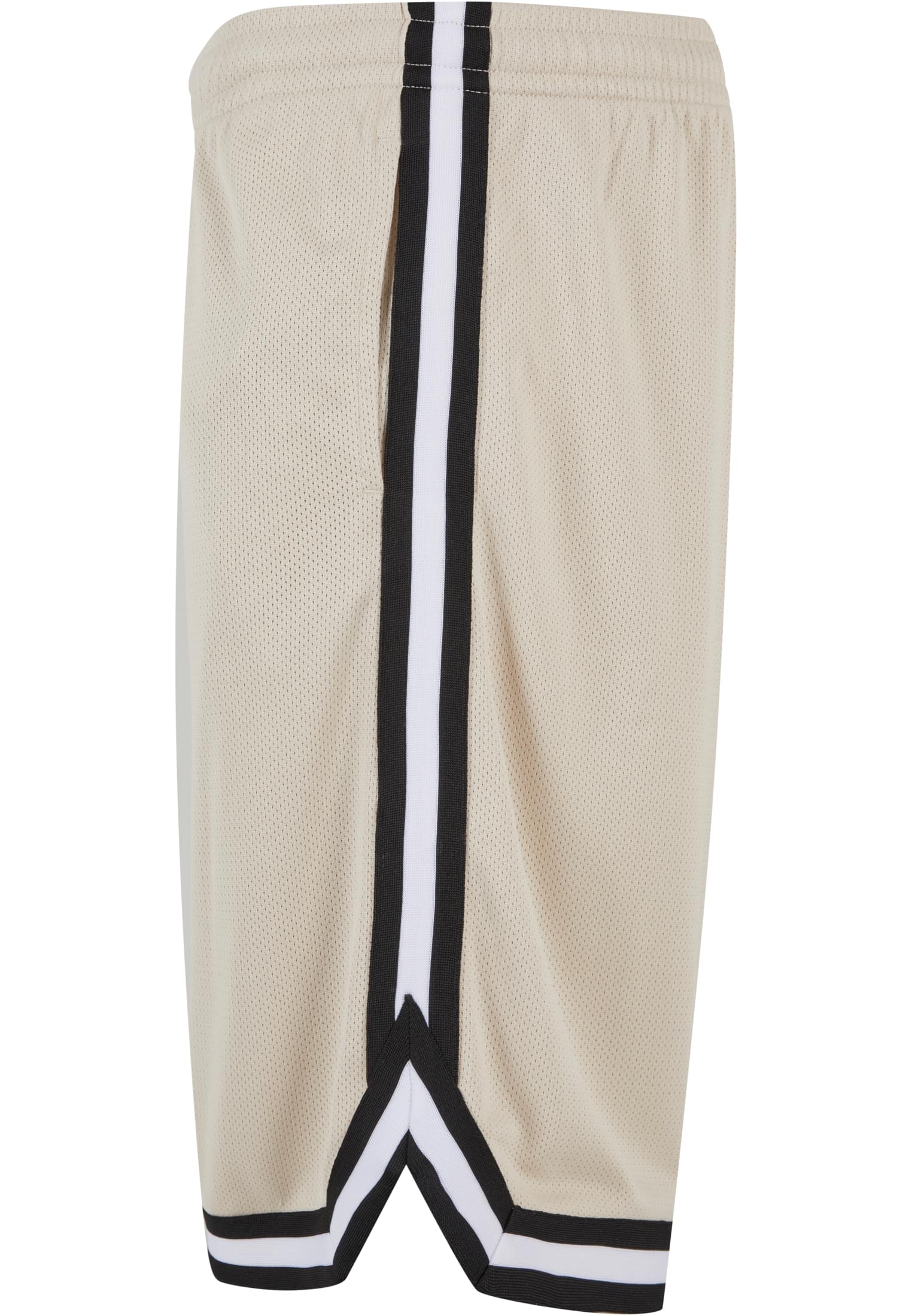 Stripes Mesh Shorts | softseagrass/black/white