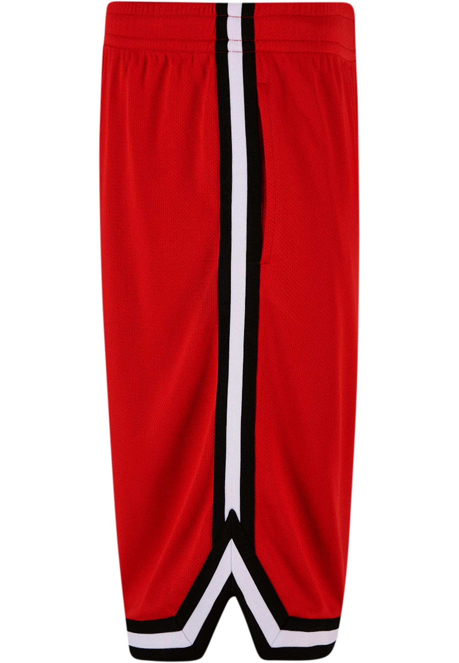 Stripes Mesh Shorts | cityred/black/white