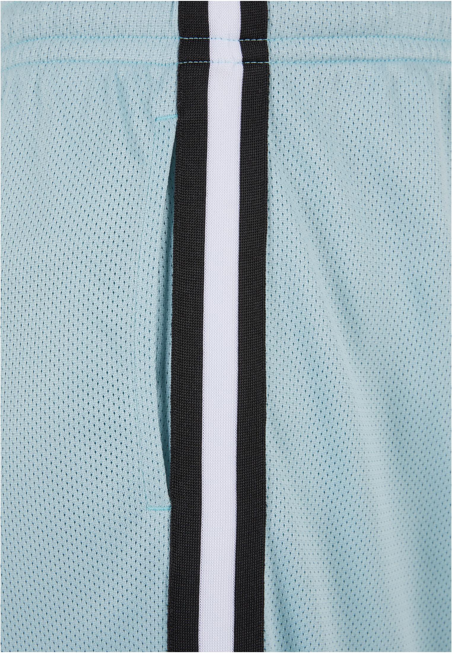 Stripes Mesh Shorts | oceanblue/black/white