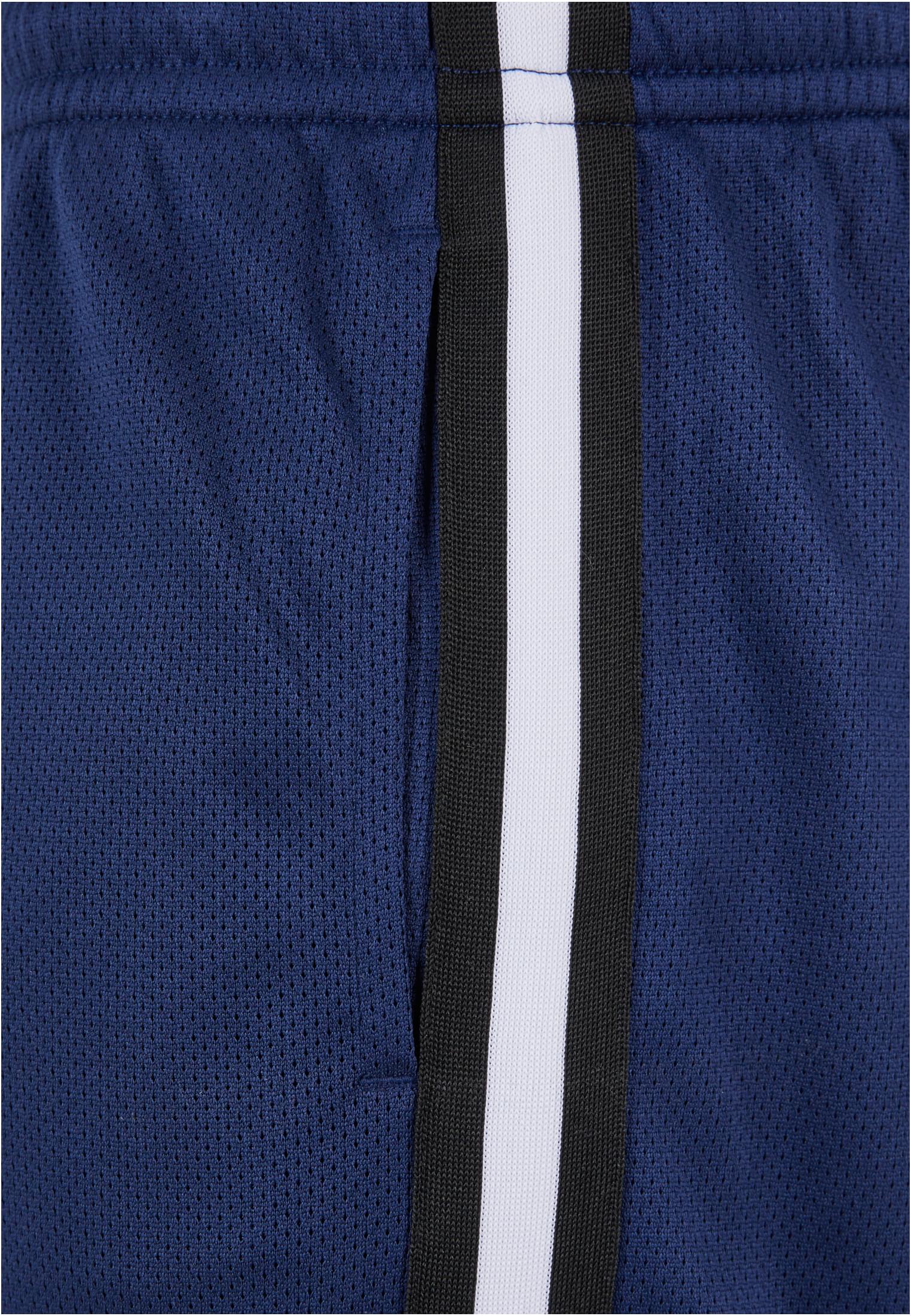 Stripes Mesh Shorts | darkblue/black/white