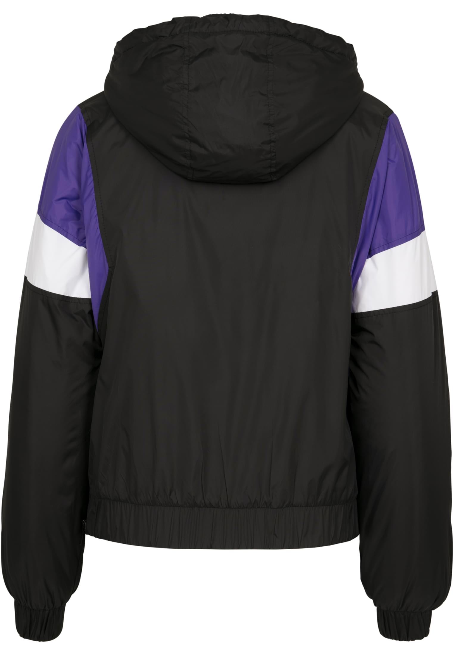 Ladies 3-Tone Padded Pull Over Jacket | black/ultraviolet/white