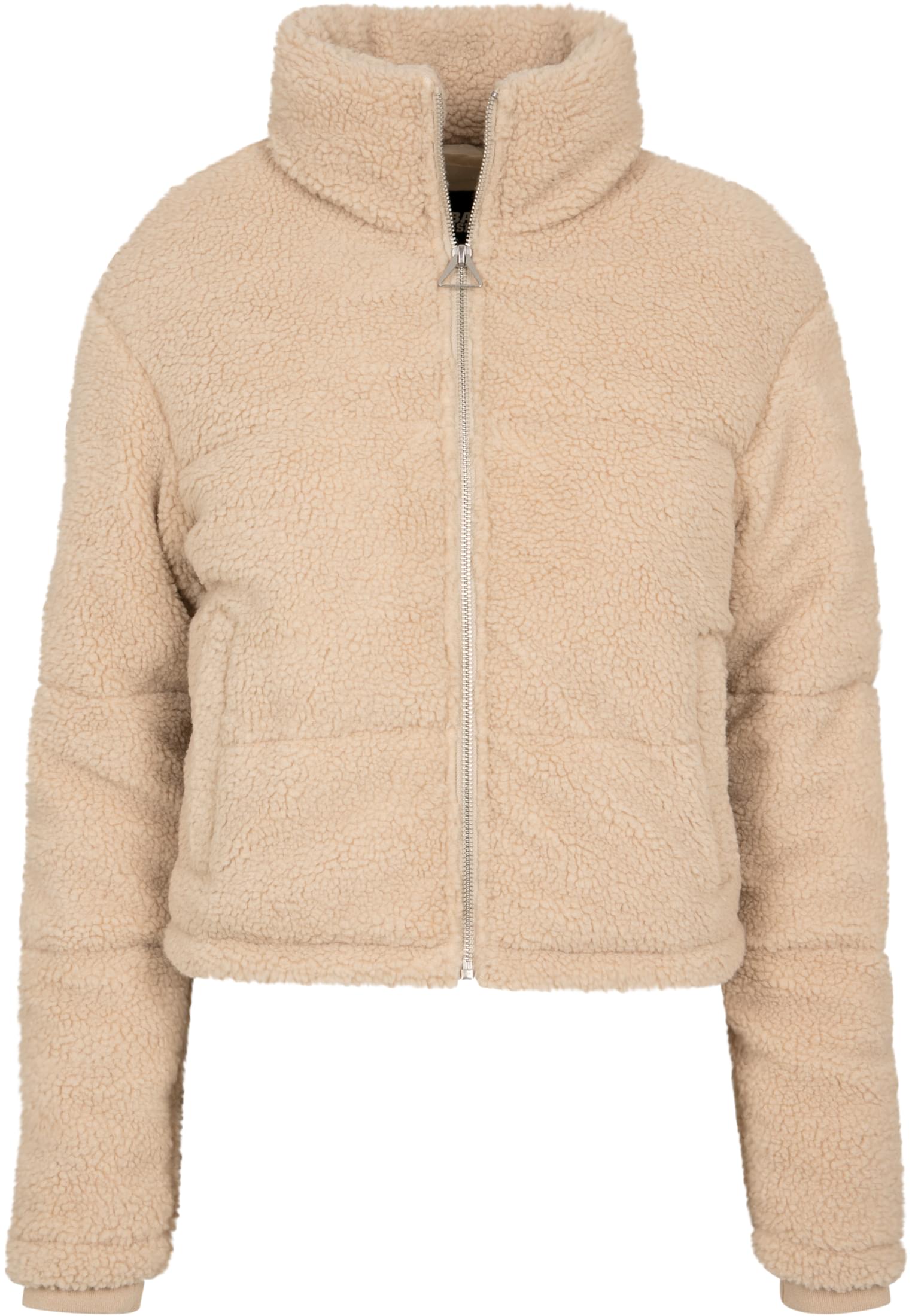 Ladies Boxy Sherpa Puffer Jacket | darksand