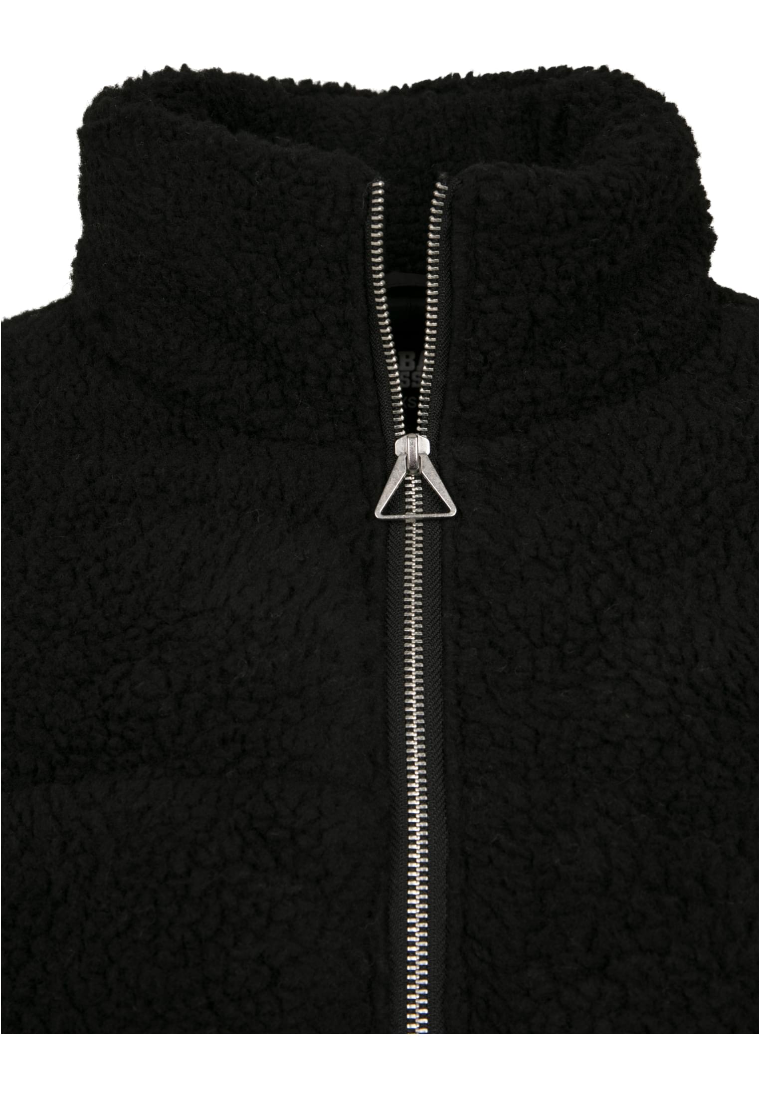 Ladies Boxy Sherpa Puffer Jacket | black