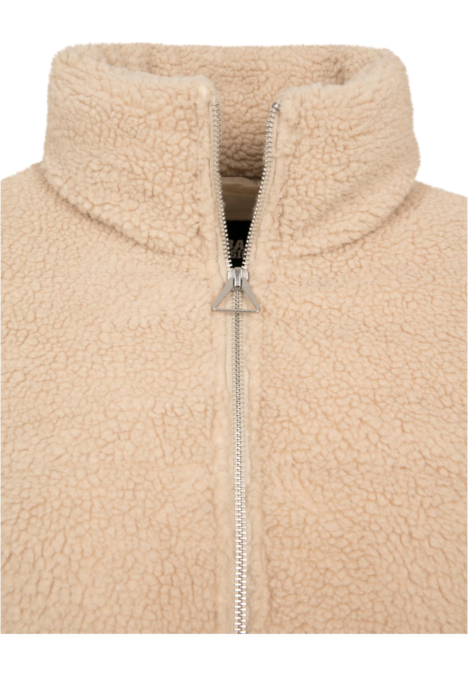 Ladies Boxy Sherpa Puffer Jacket | darksand