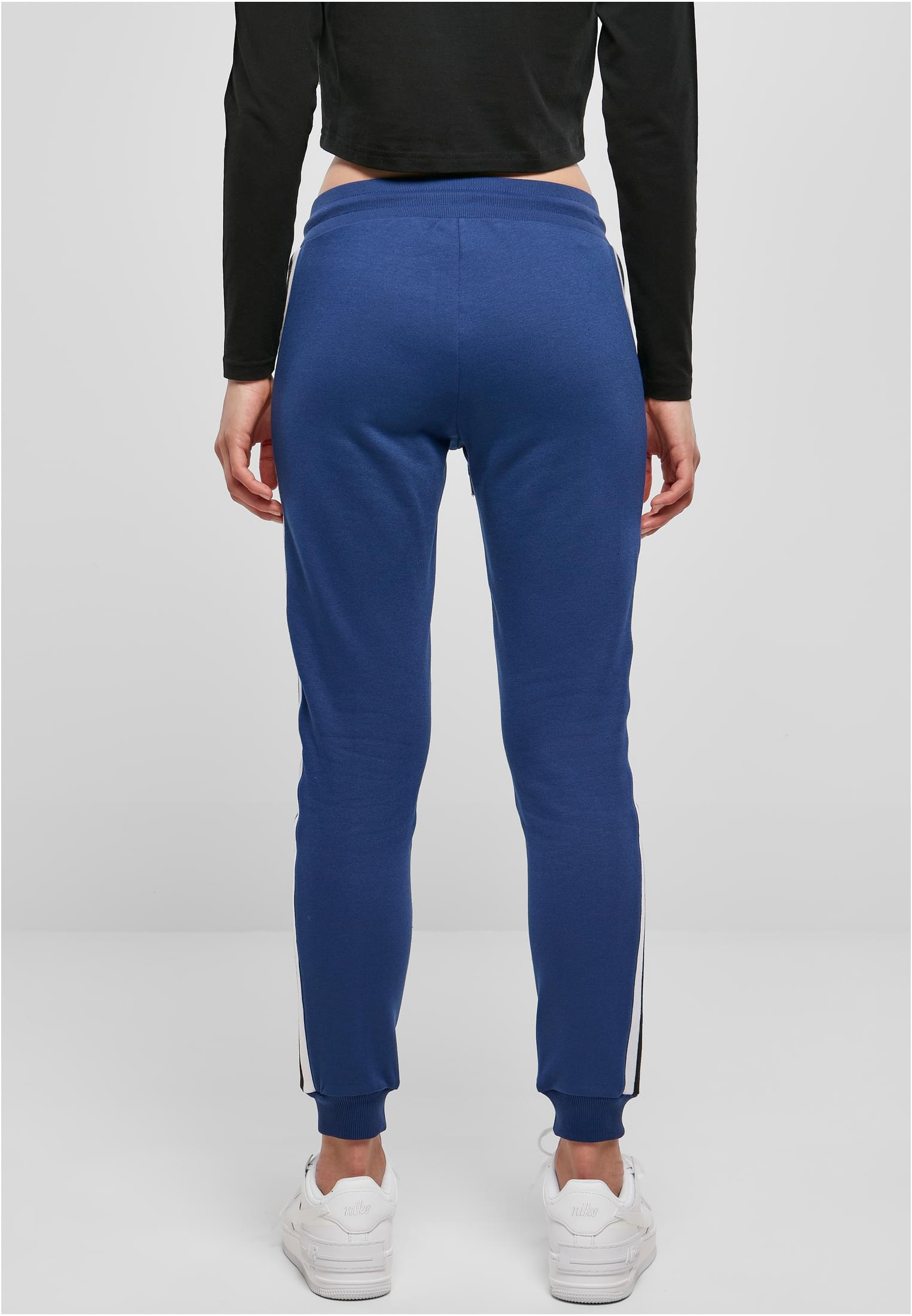 Ladies College Contrast Sweatpants | spaceblue/white/black