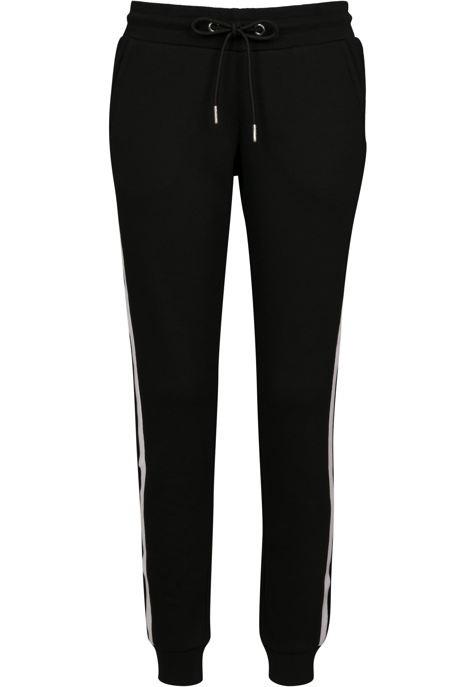 Ladies College Contrast Sweatpants | black/white/black