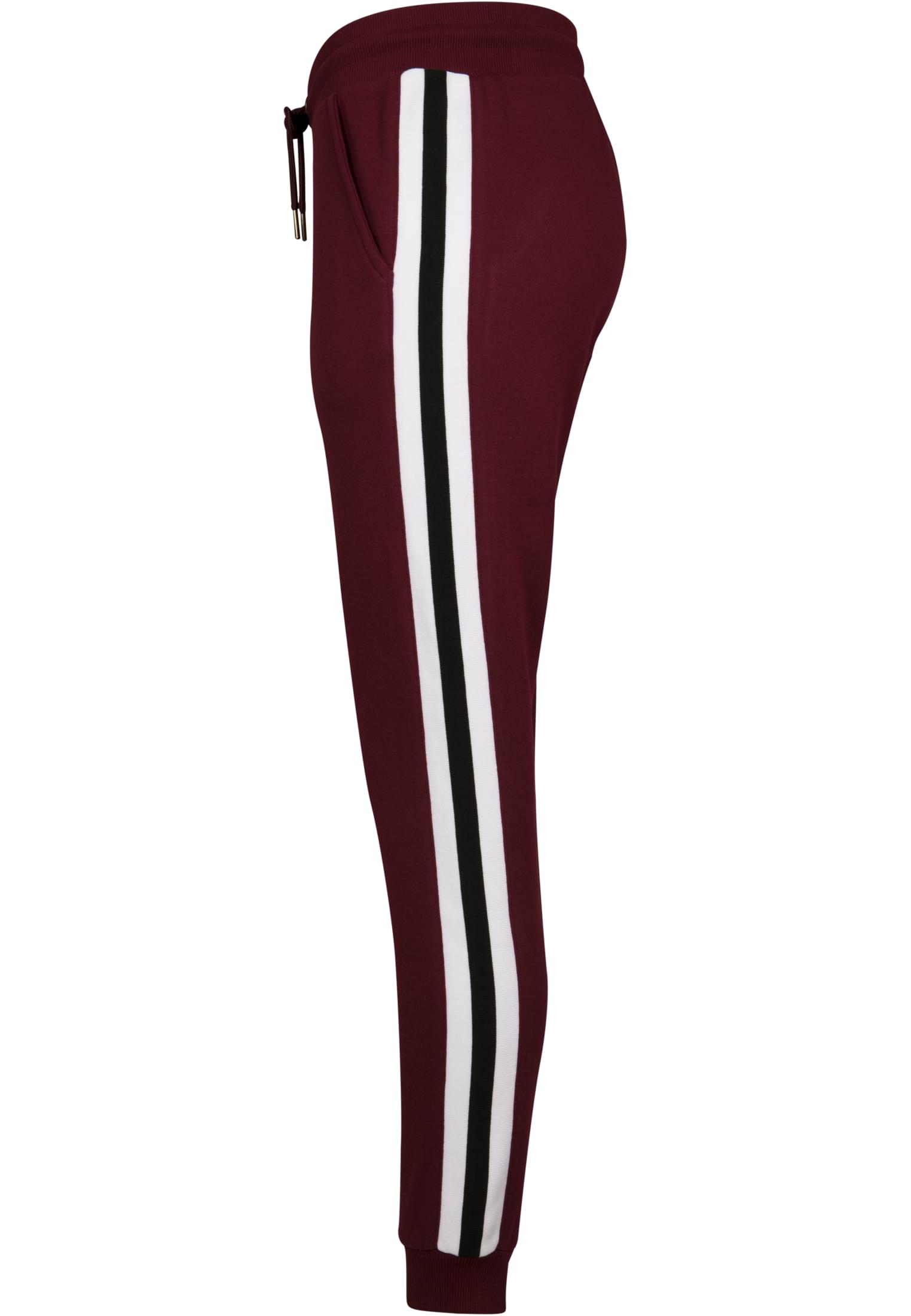 Ladies College Contrast Sweatpants | port/white/black