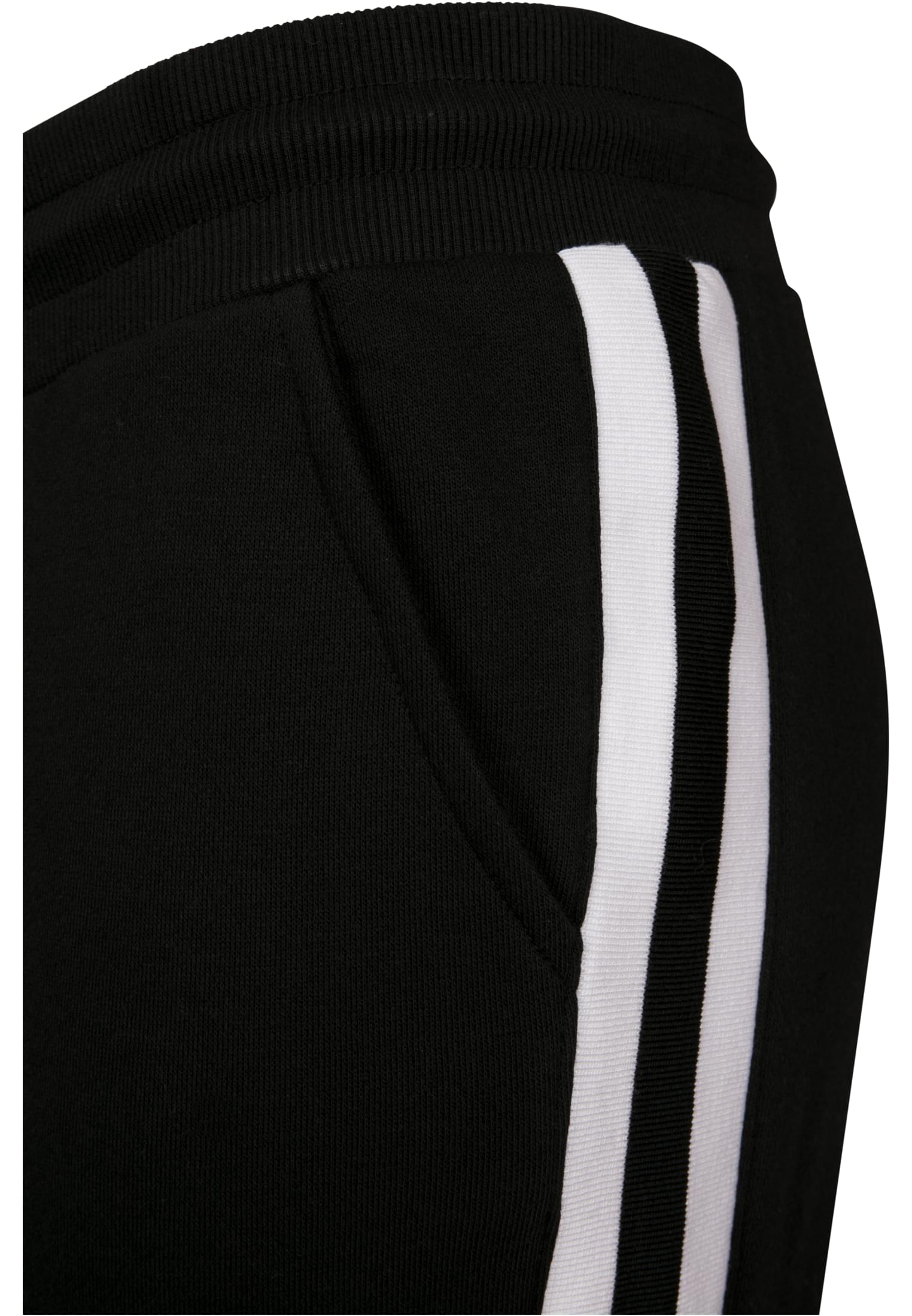 Ladies College Contrast Sweatpants | black/white/black