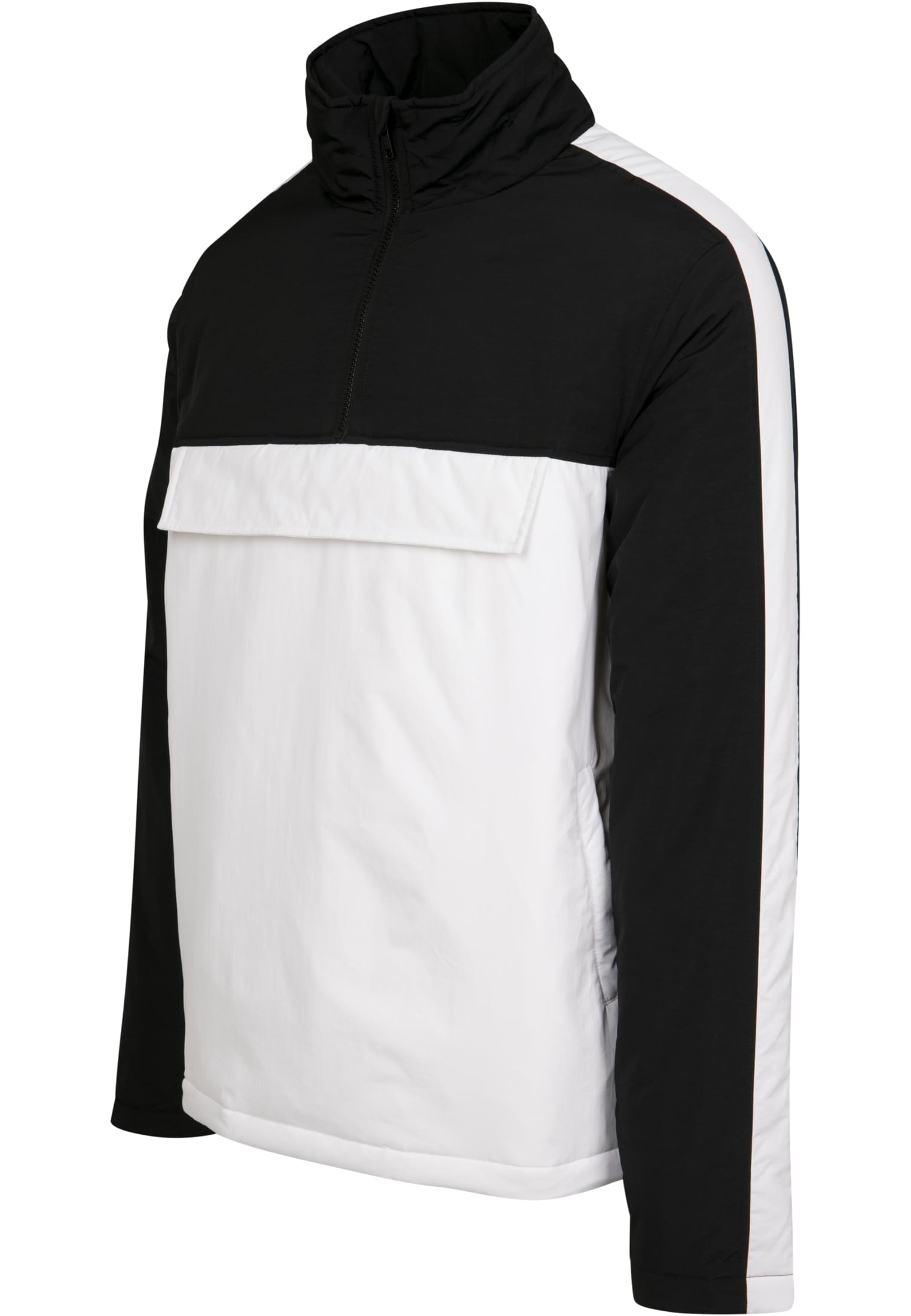 2-Tone Padded Pull Over Jacket | white/black