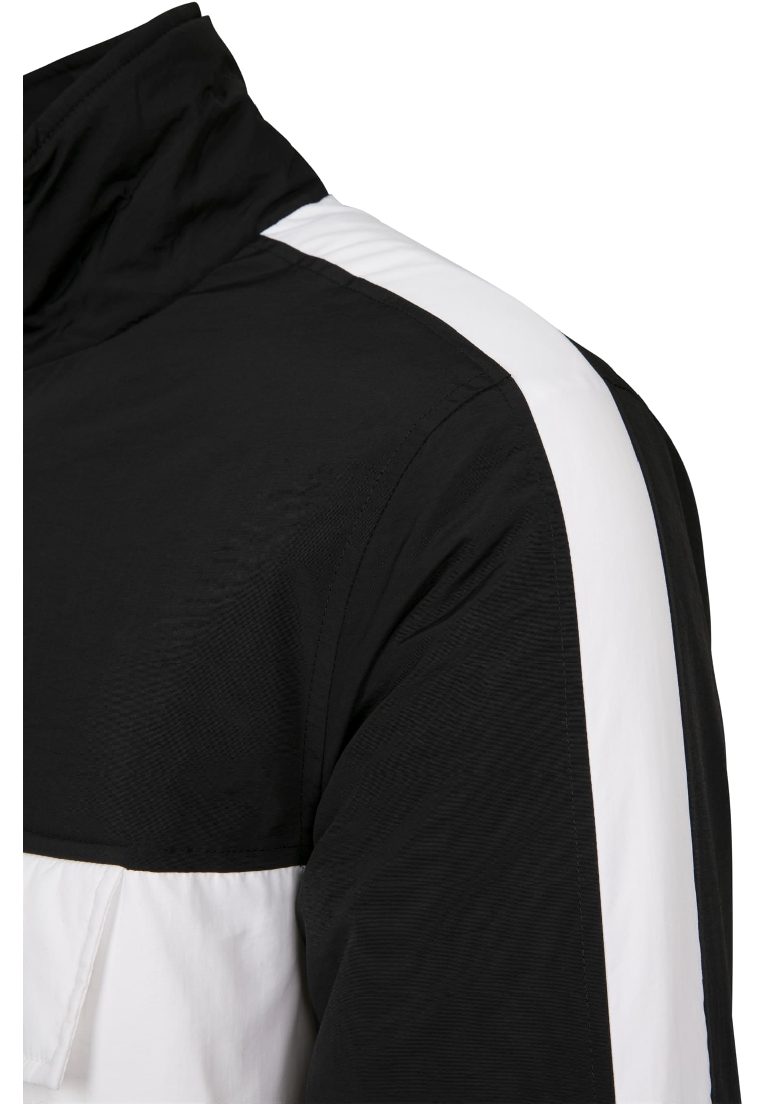 2-Tone Padded Pull Over Jacket | white/black