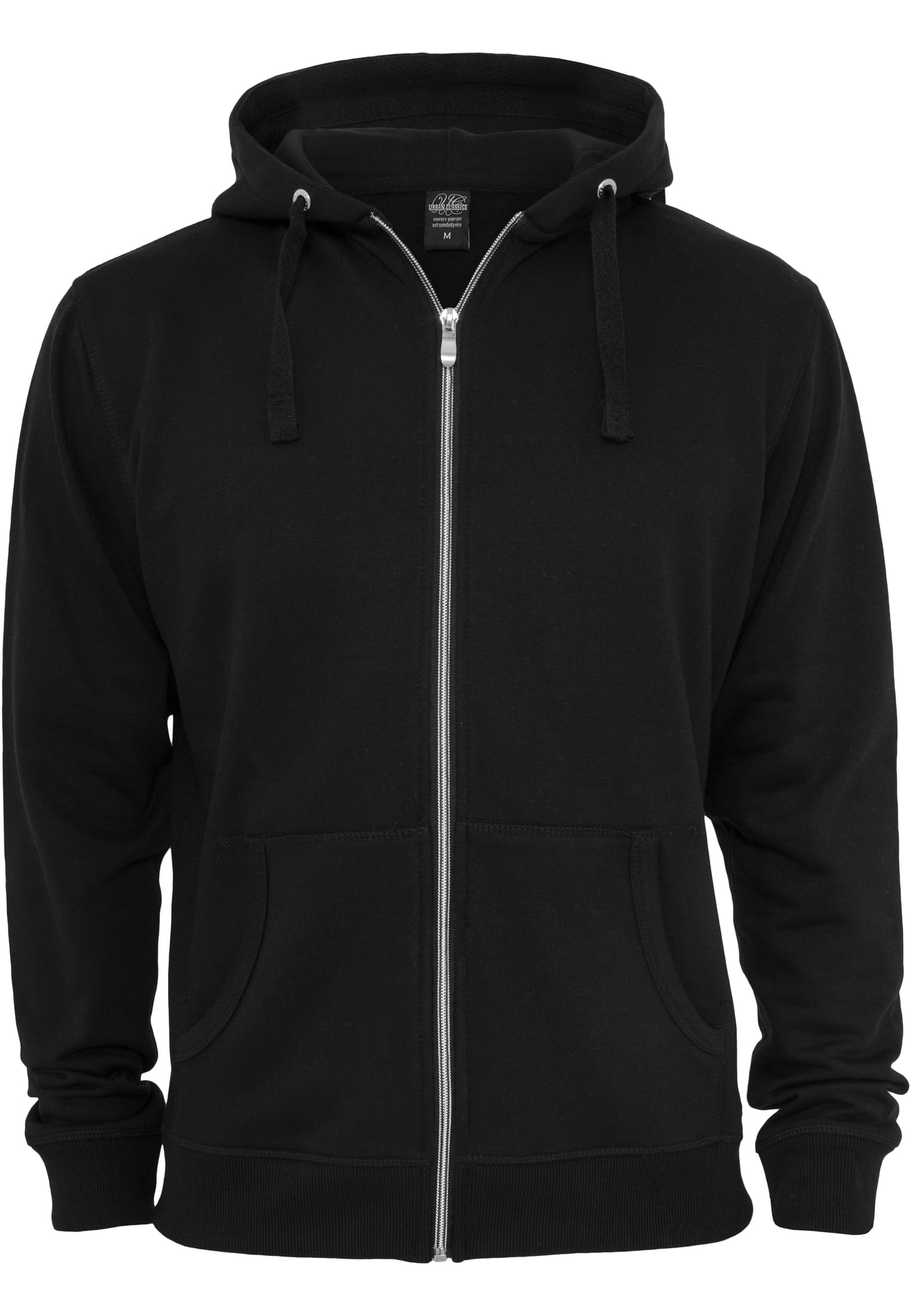 Light Fleece Zip Hoody | blk/blk