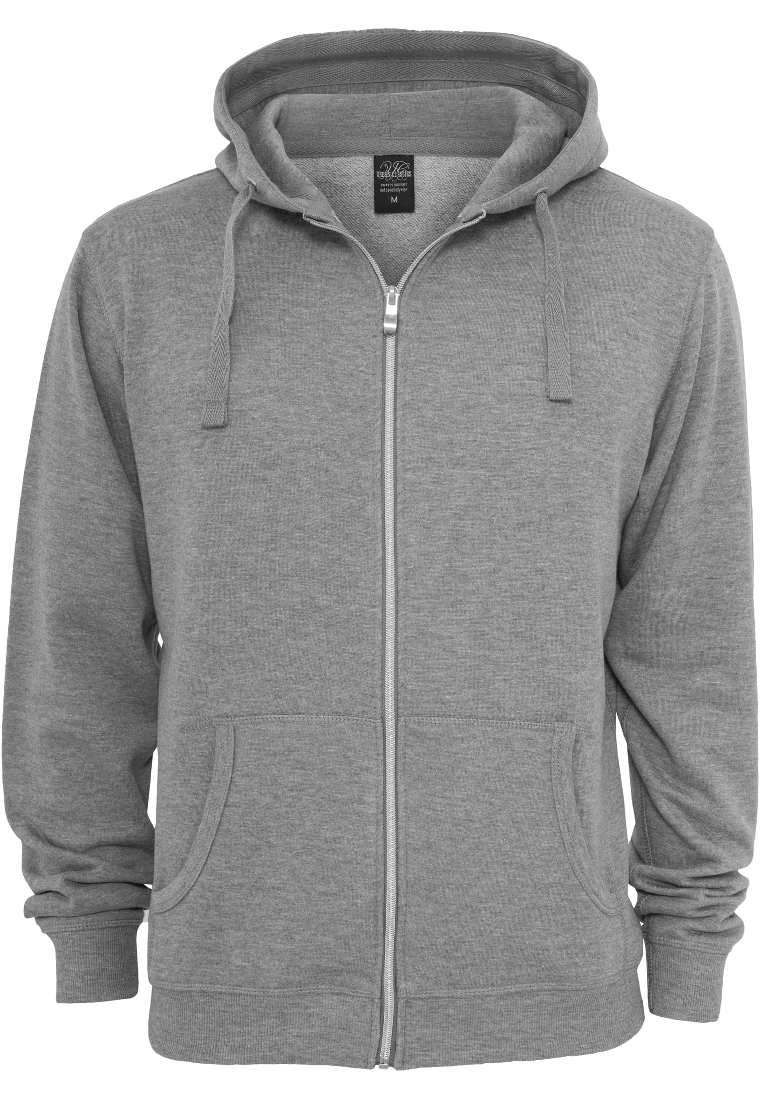 Light Fleece Zip Hoody | gry/gry