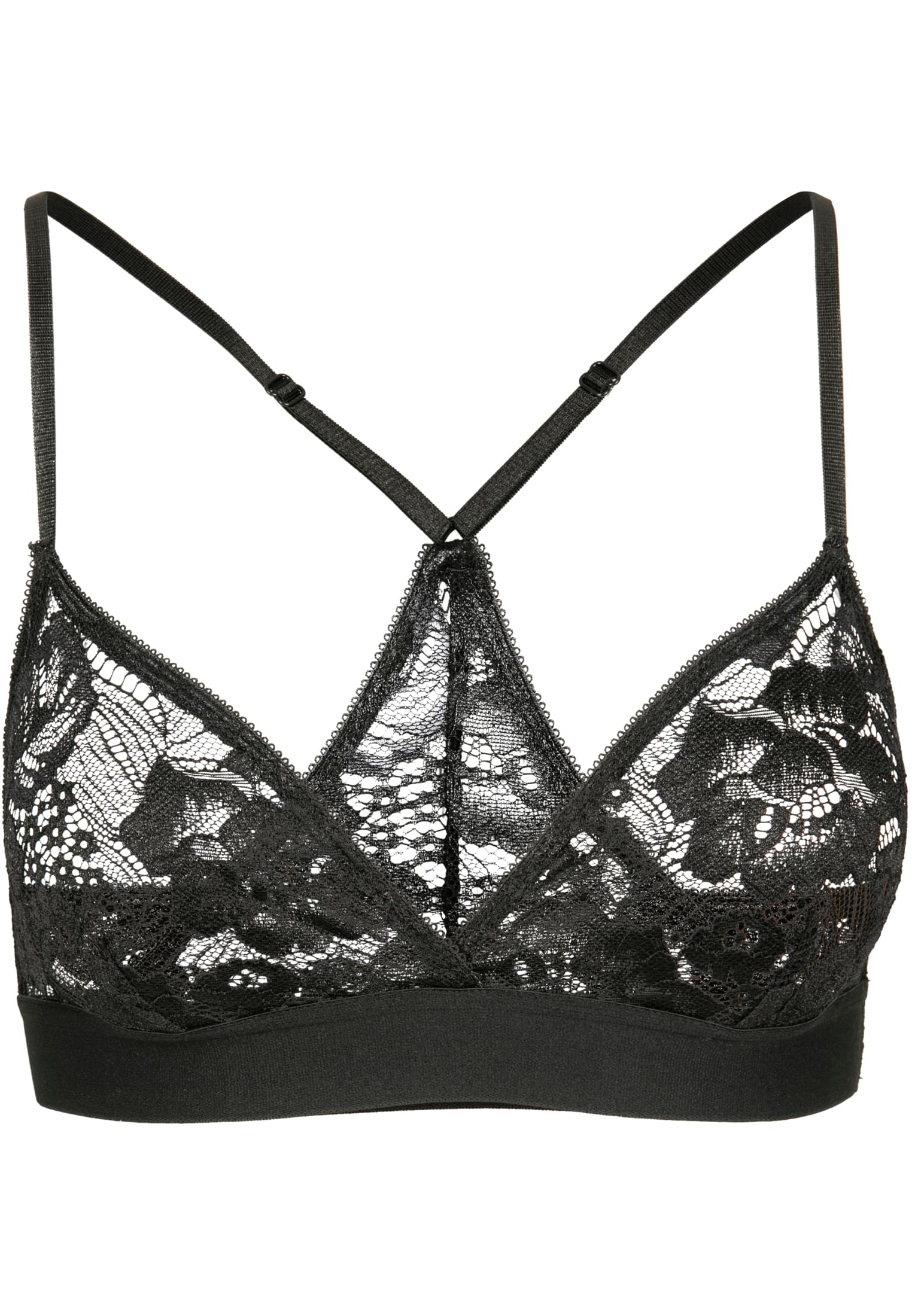 Ladies Triangle Laces Bra | black