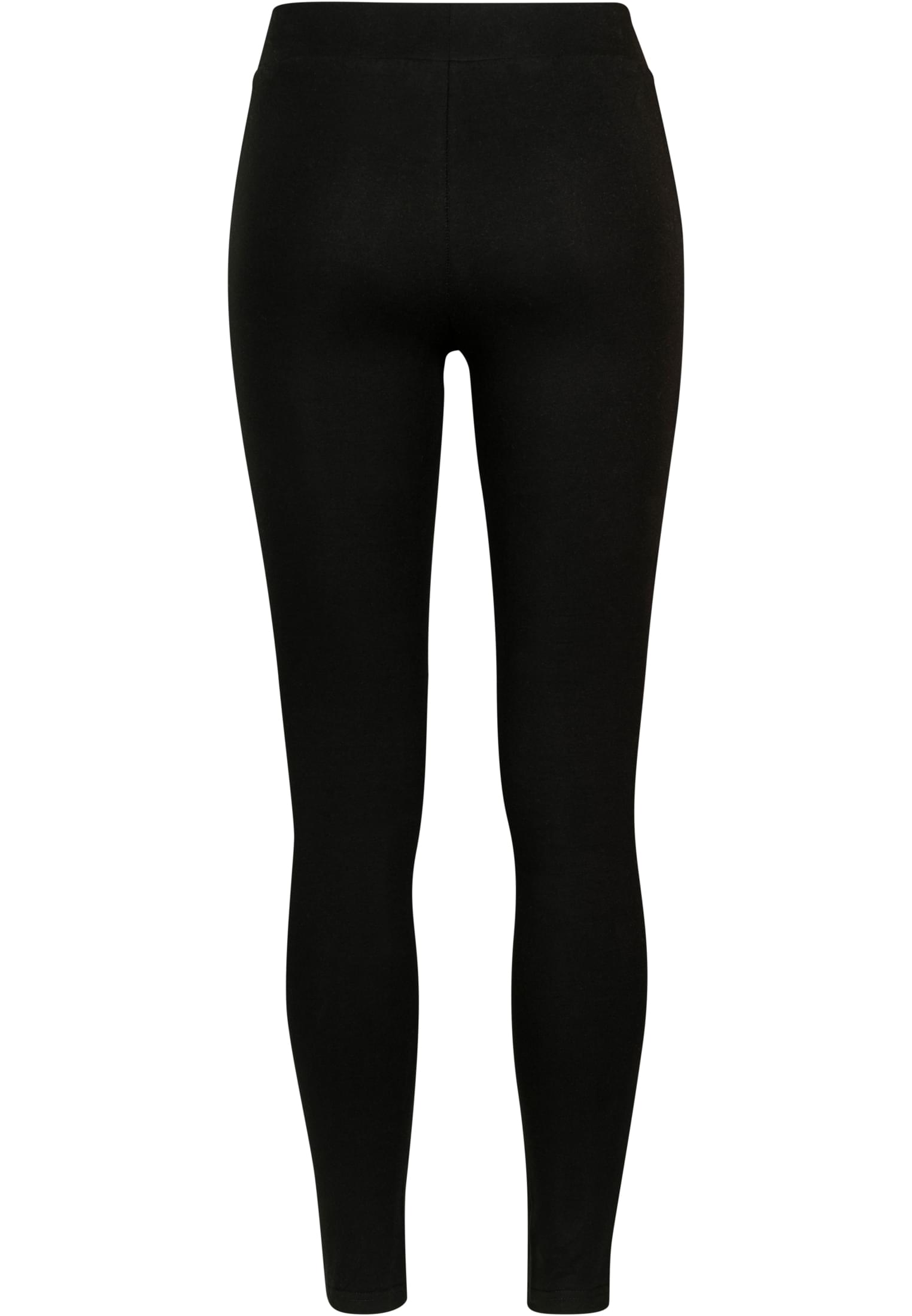 Ladies Laces Inset Leggings | black