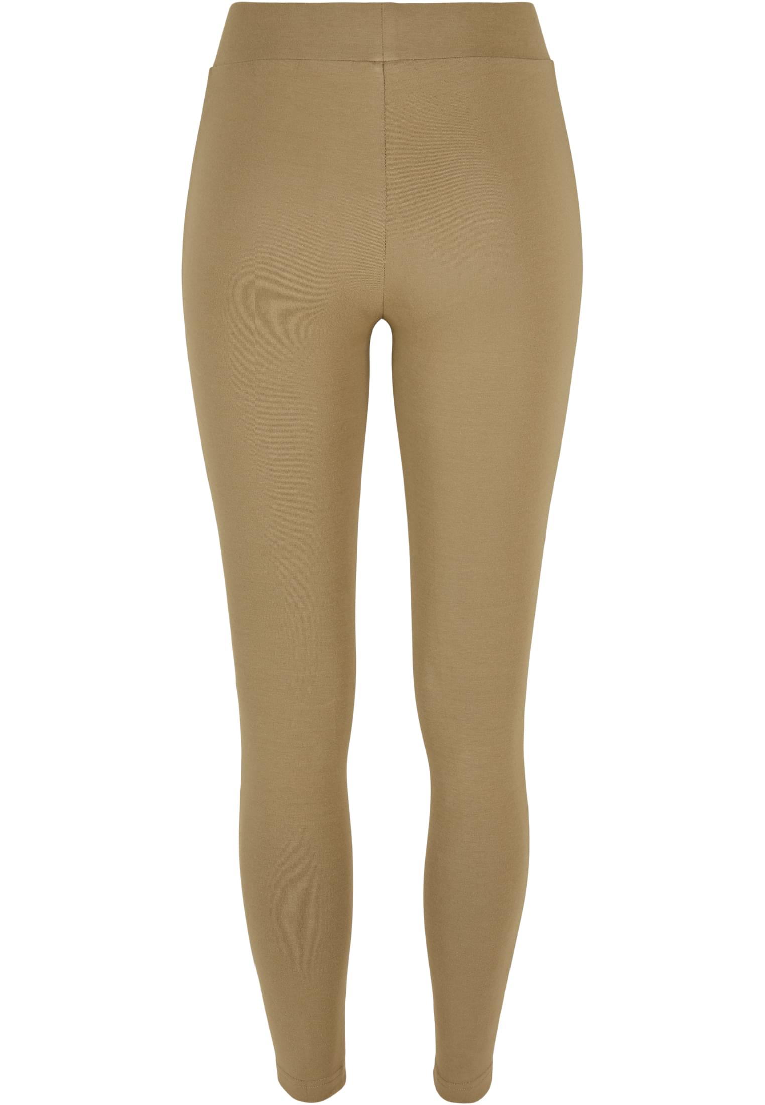 Ladies Laces Inset Leggings | khaki