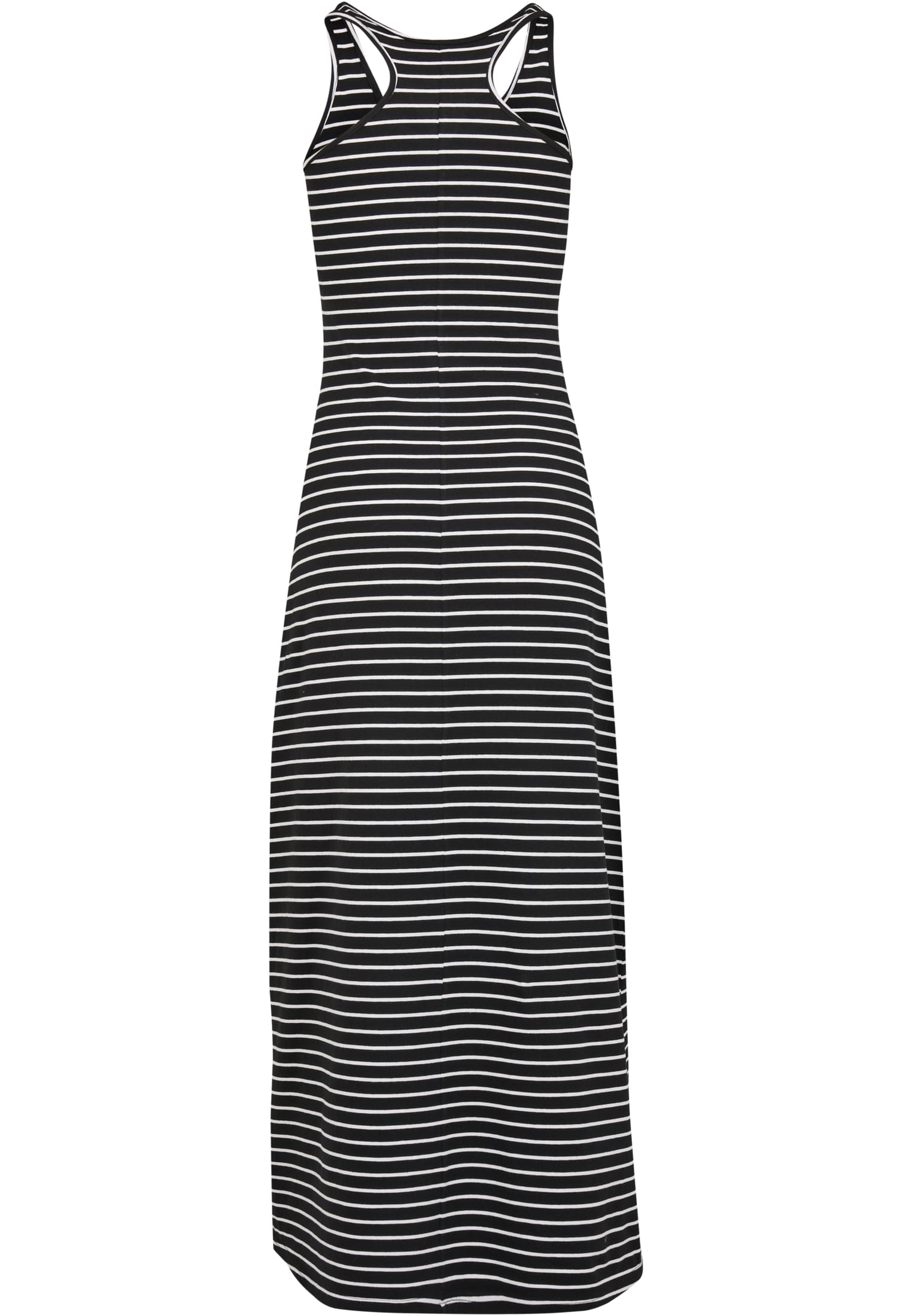 Ladies Long Racer Back Dress | black/white