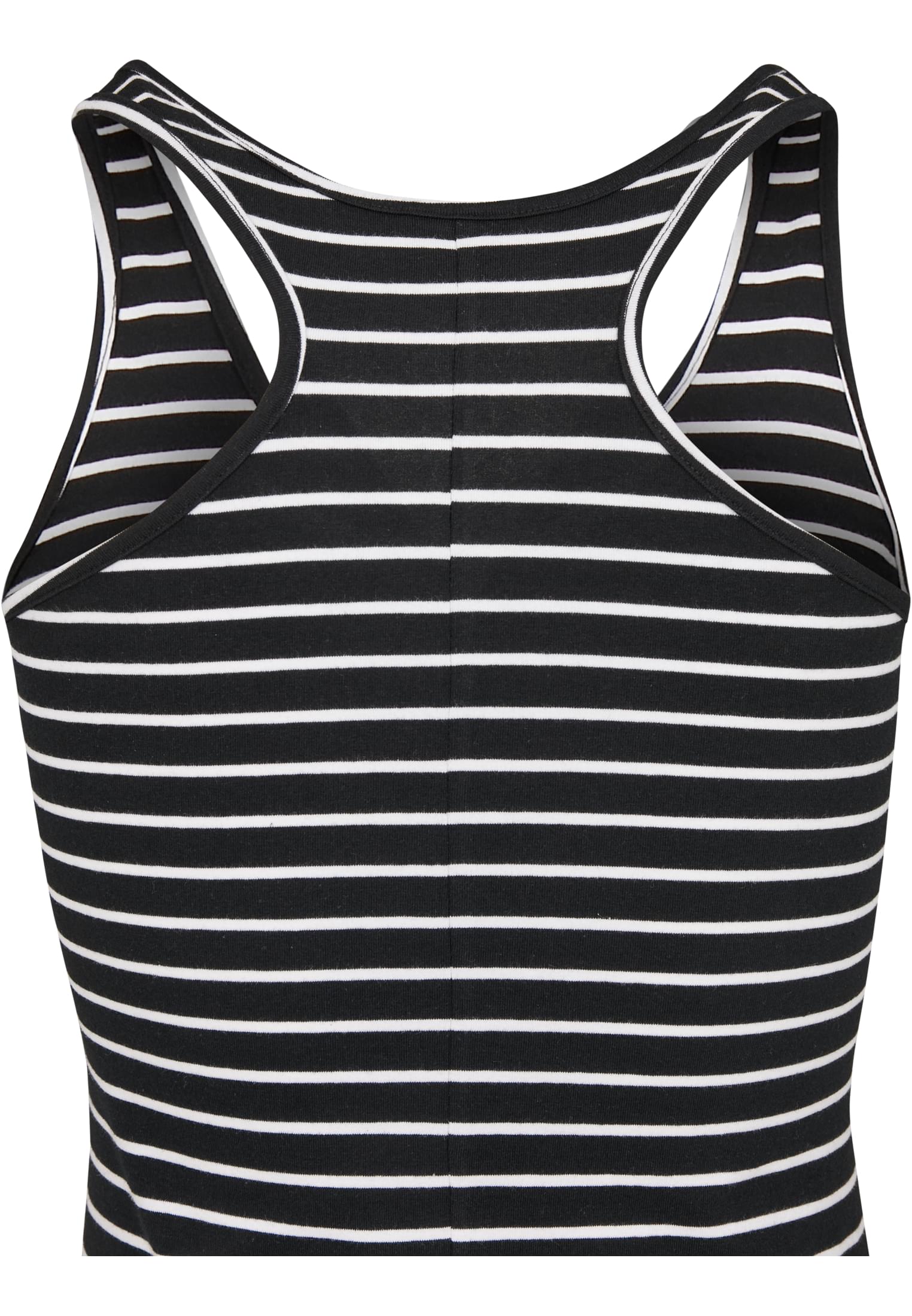 Ladies Long Racer Back Dress | black/white