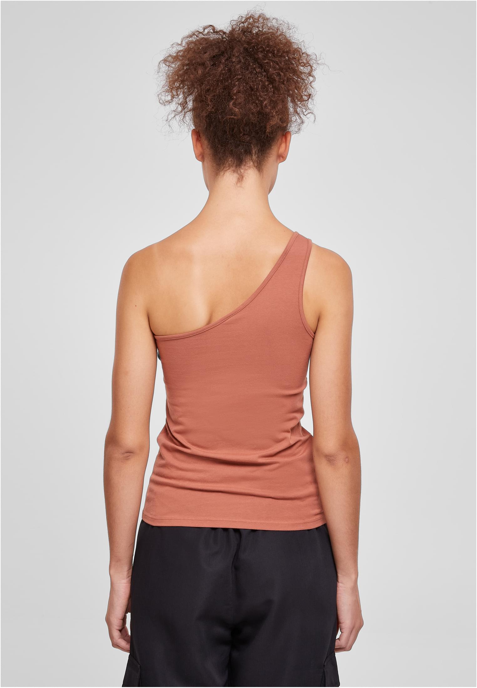 Ladies Asymmetric Top | terracotta