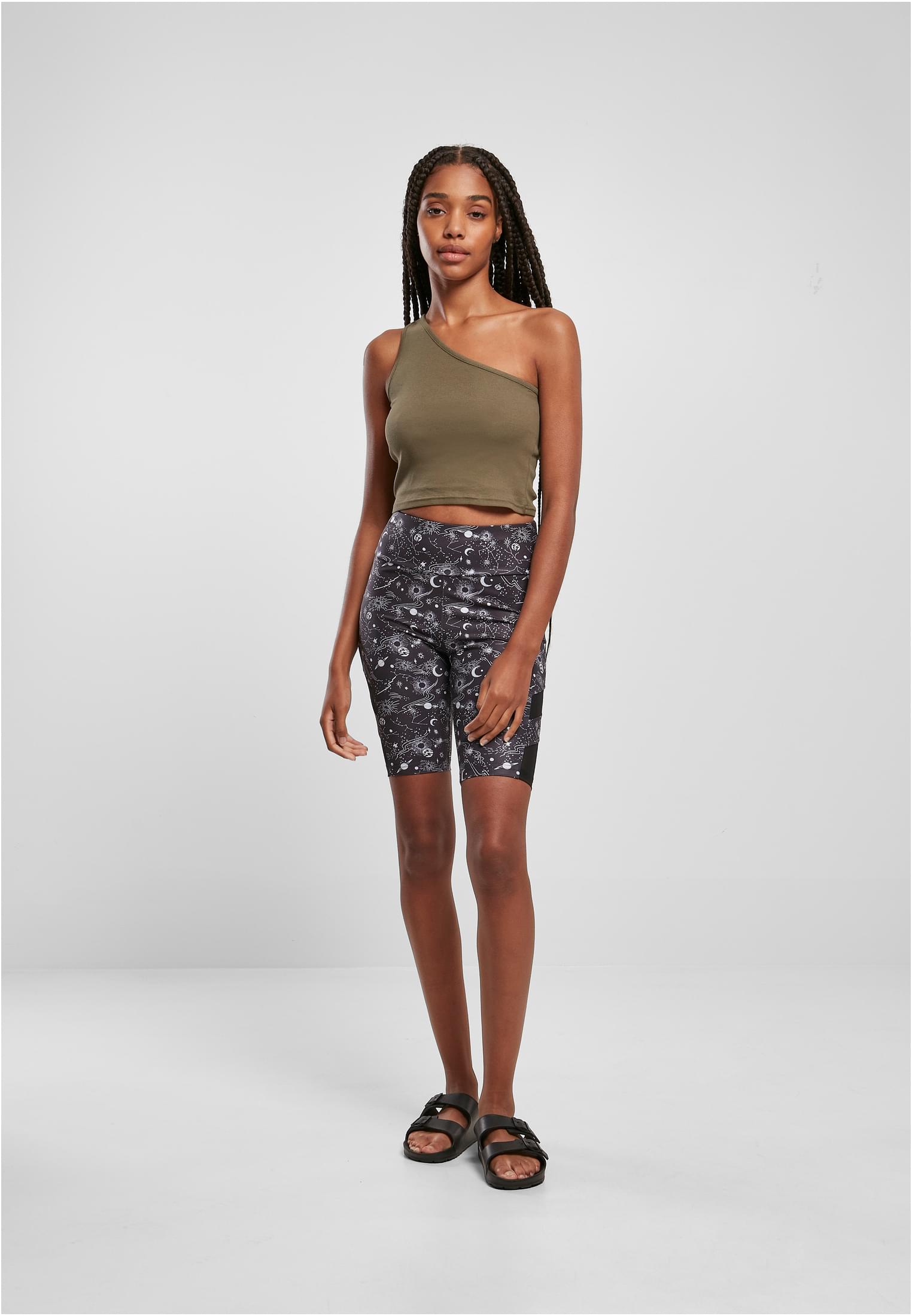 Ladies Cropped Asymmetric Top | khaki