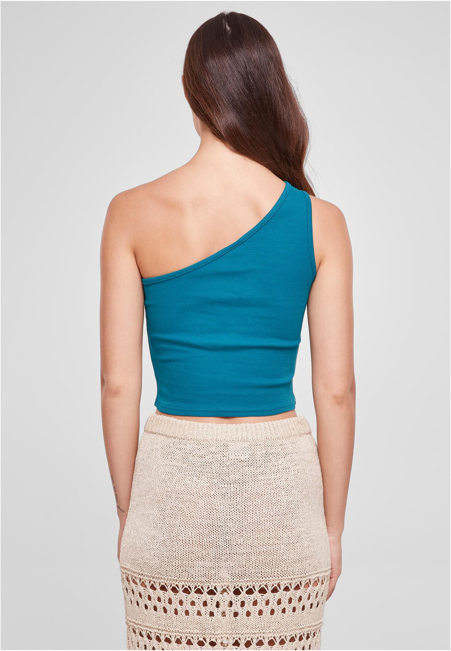 Ladies Cropped Asymmetric Top | watergreen