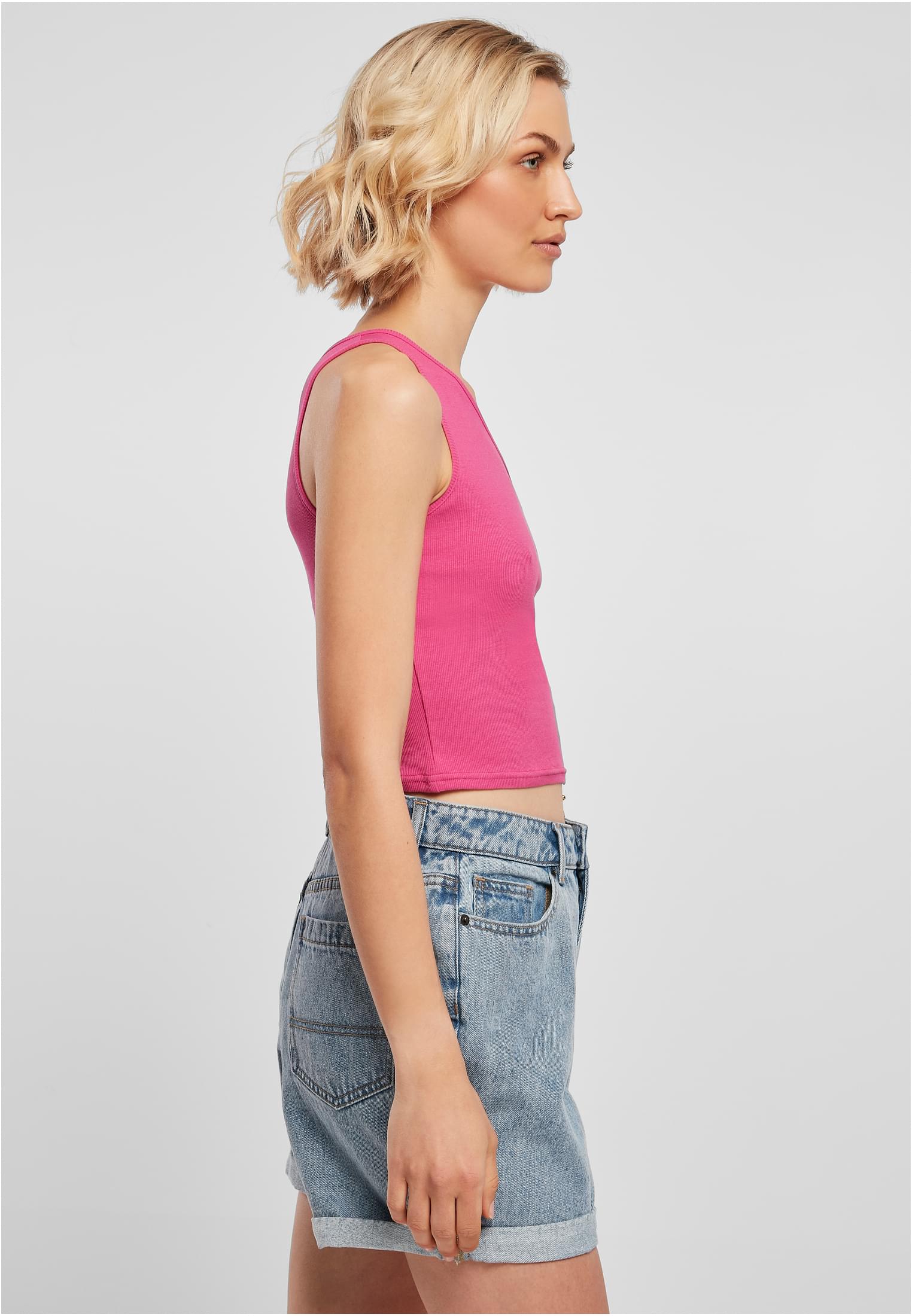 Ladies Cropped Asymmetric Top | brightviolet