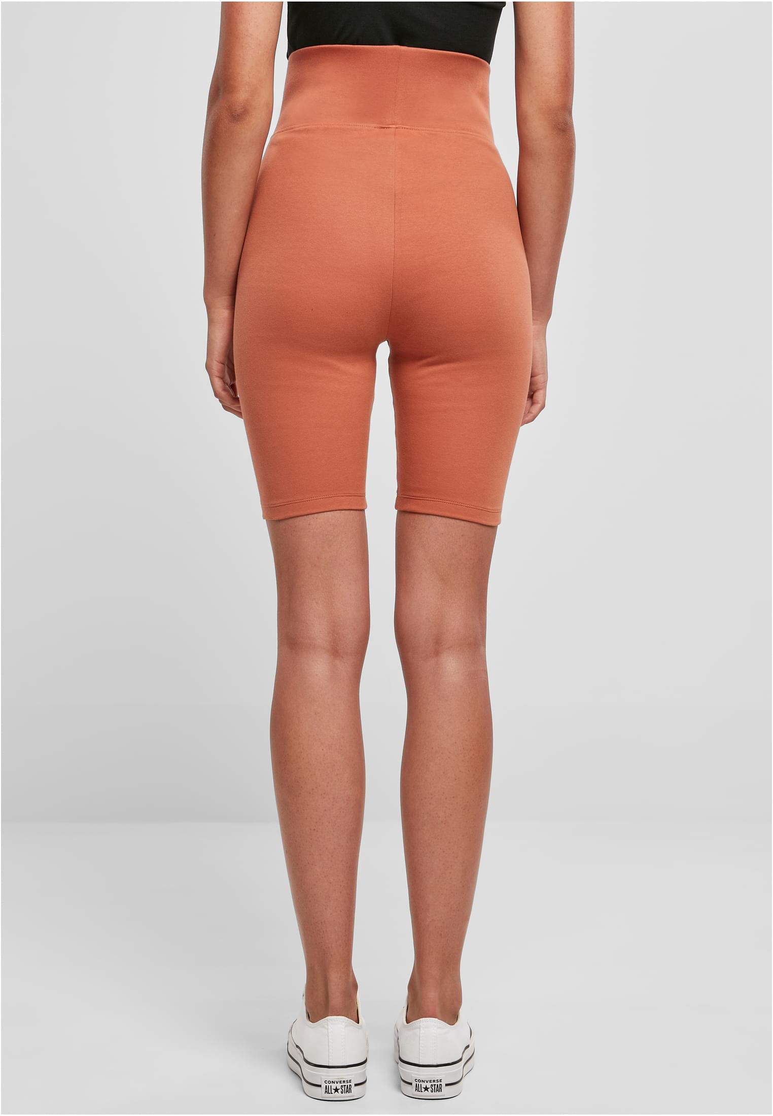 Ladies High Waist Cycle Shorts | terracotta