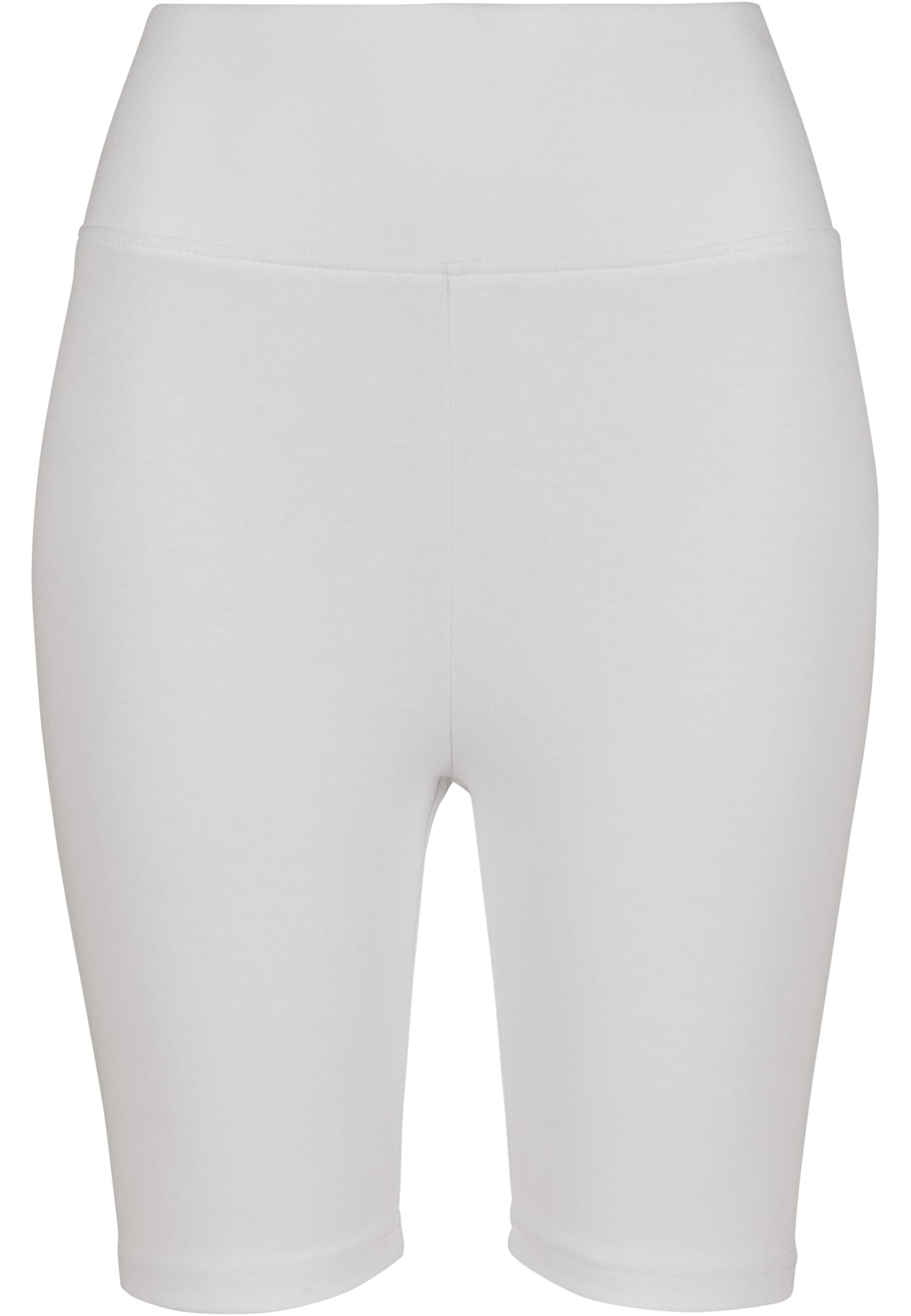 Ladies High Waist Cycle Shorts | white