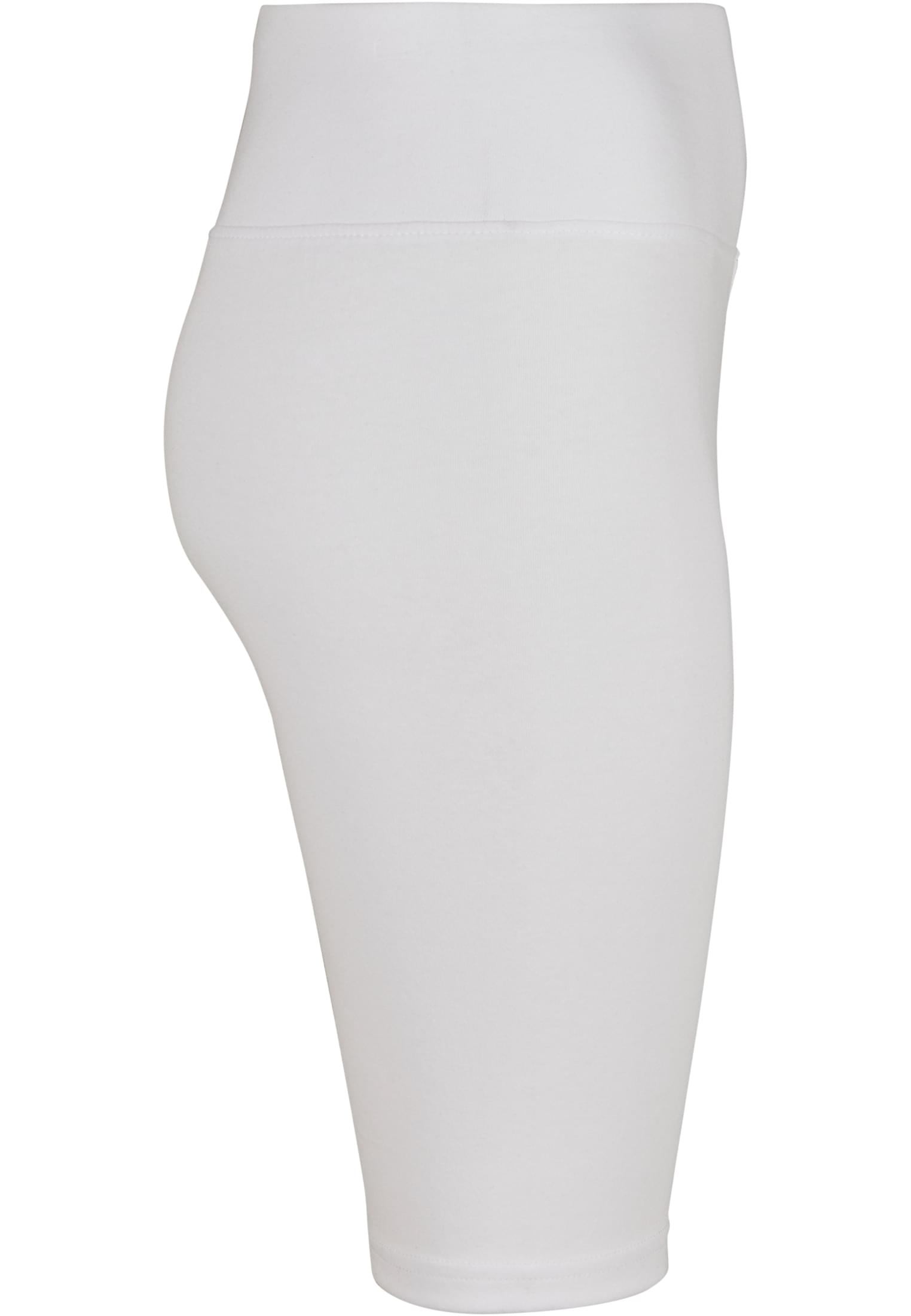 Ladies High Waist Cycle Shorts | white