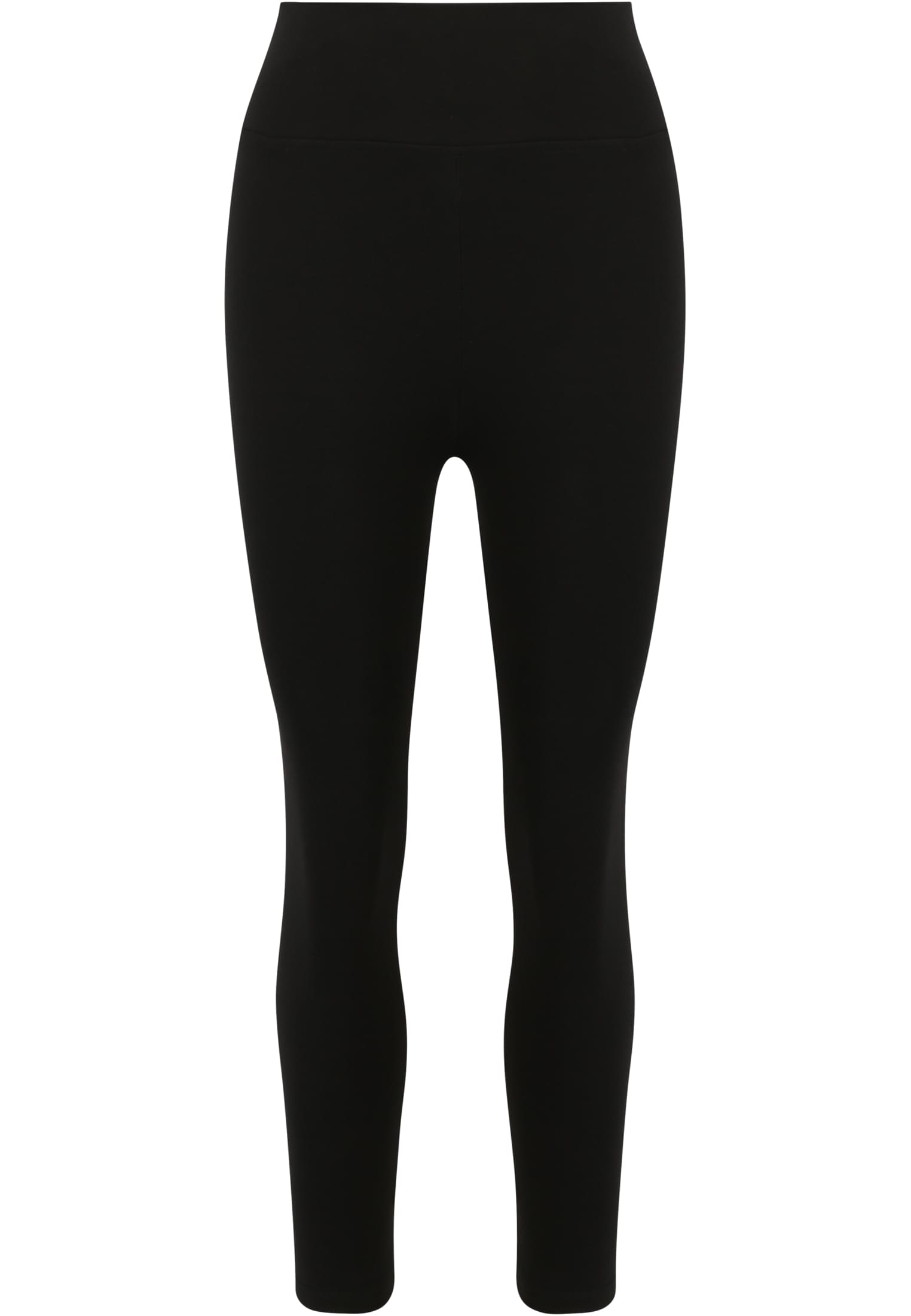 Ladies High Waist Jersey Leggings 2-Pack | black+black