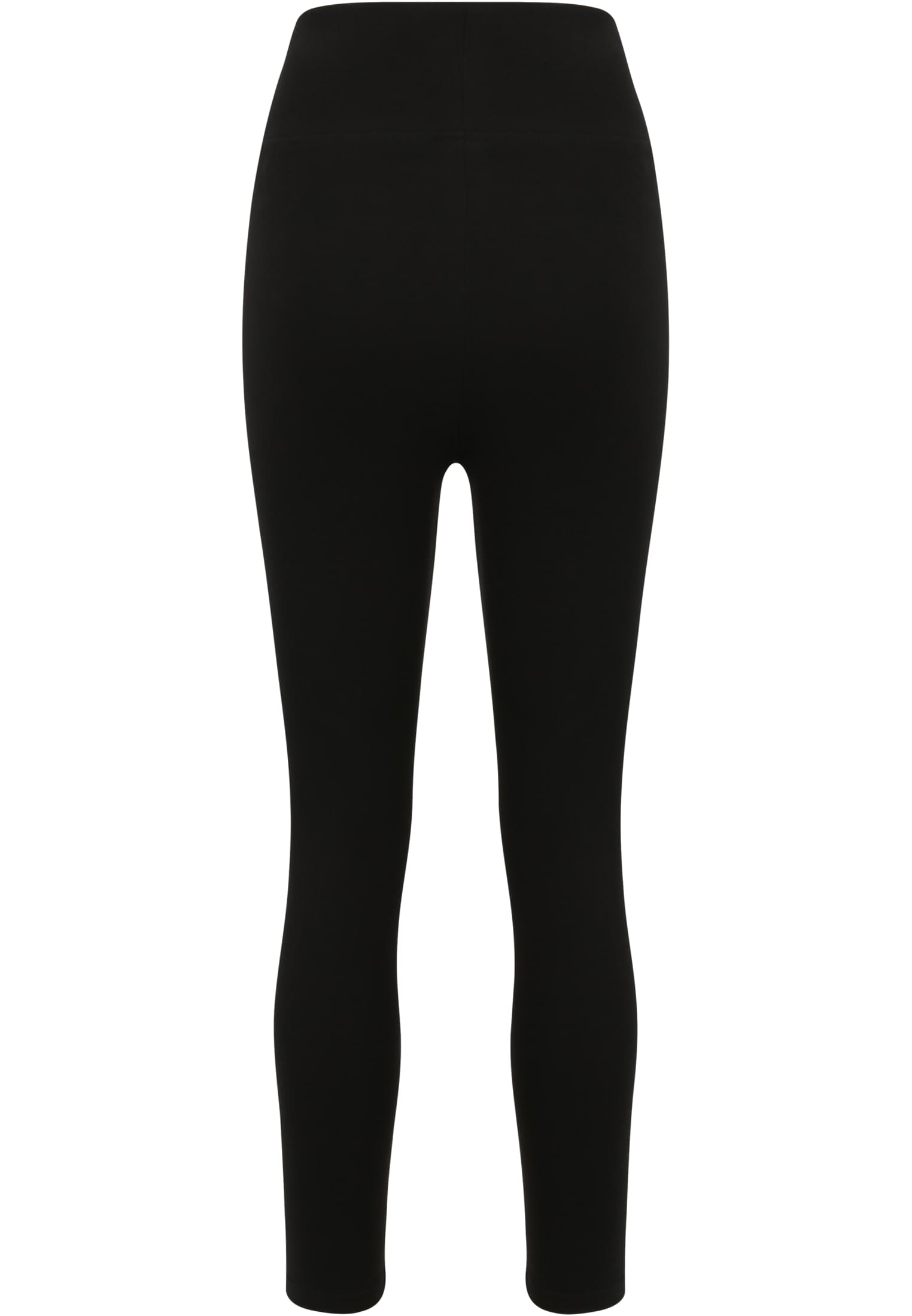 Ladies High Waist Jersey Leggings 2-Pack | black+black