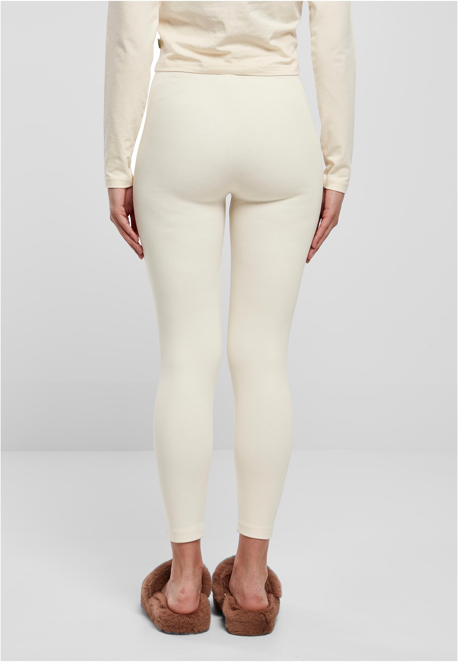 Ladies High Waist Jersey Leggings | whitesand