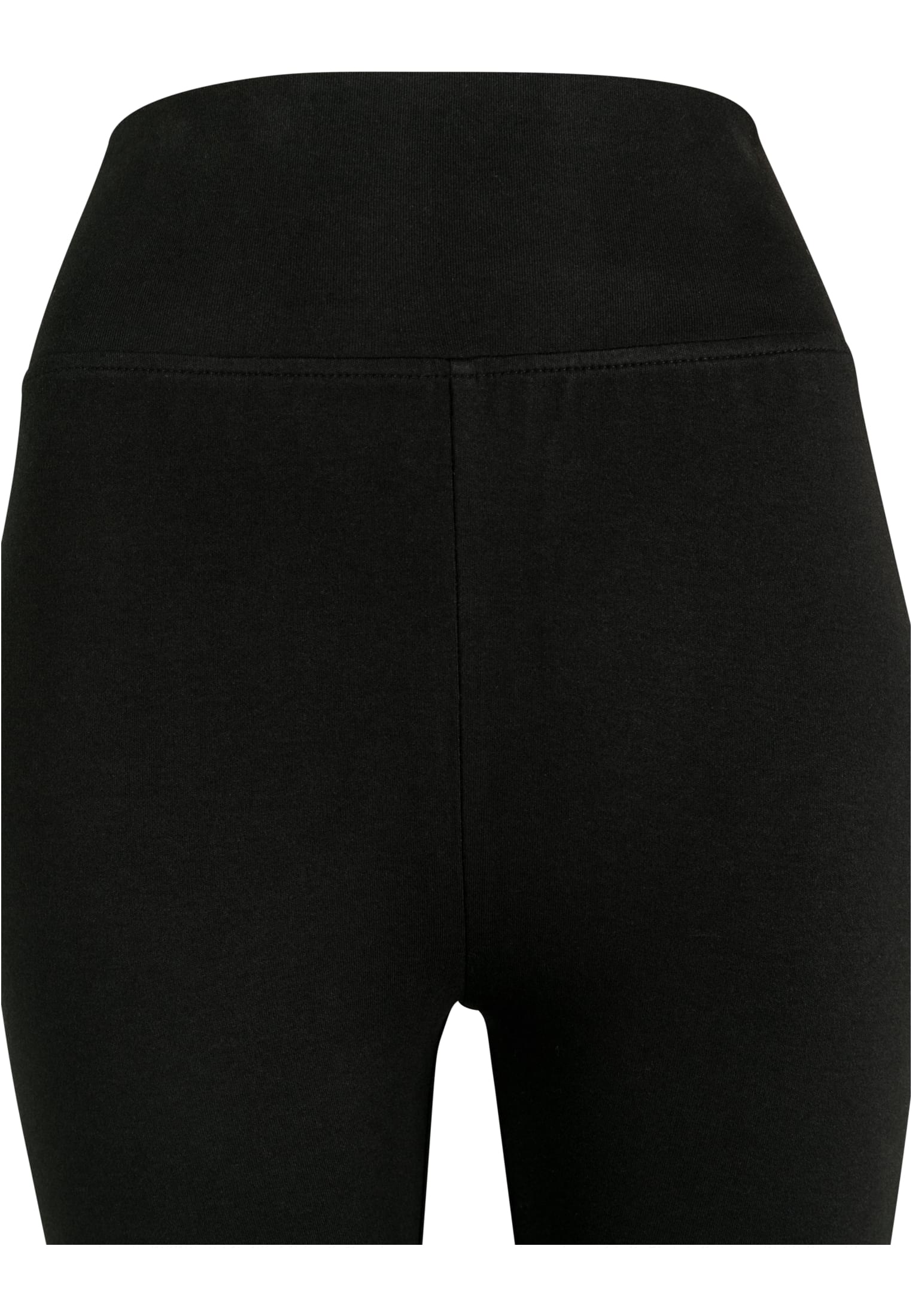 Ladies High Waist Jersey Leggings | black