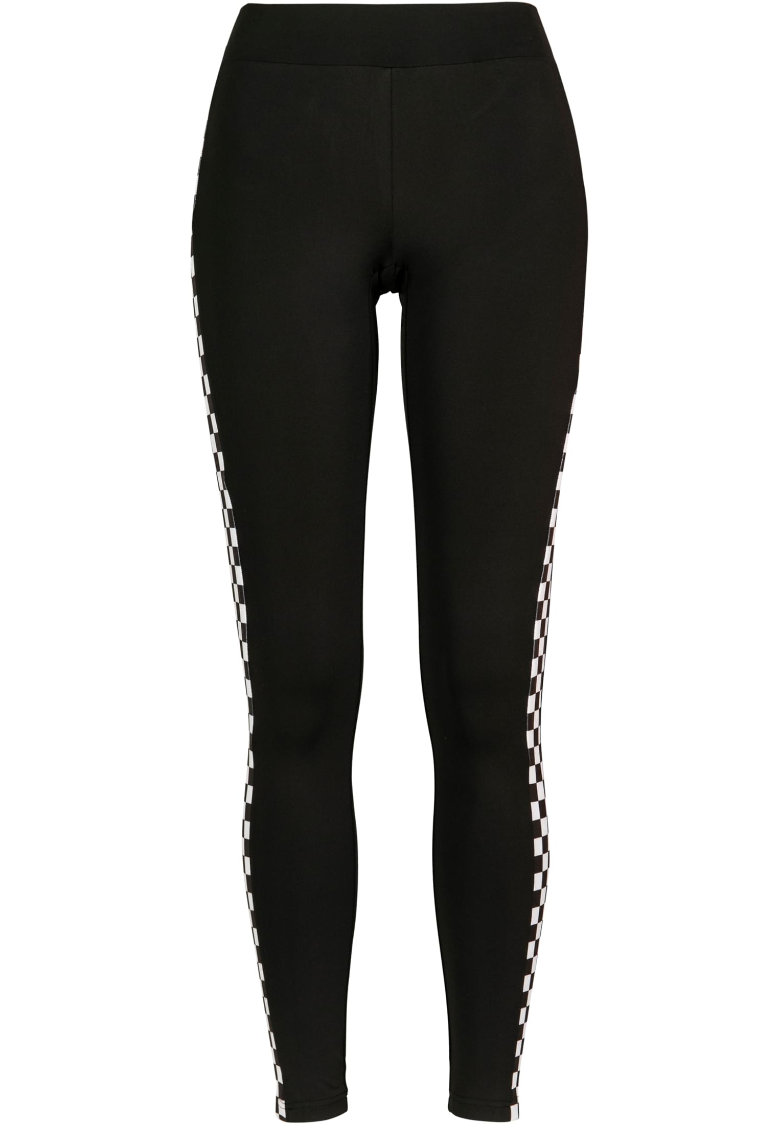 Ladies Side Check Leggings | blk/chess