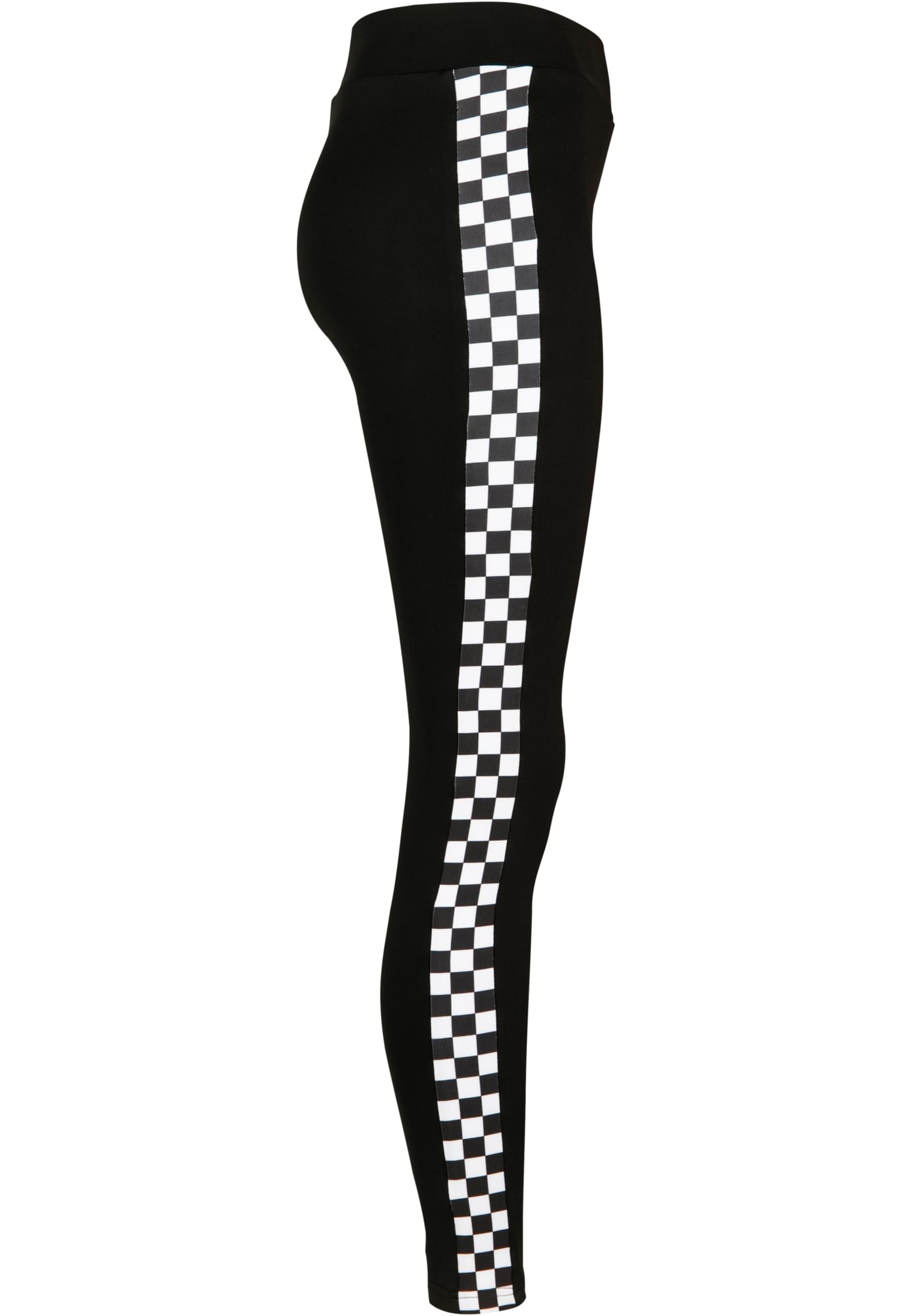 Ladies Side Check Leggings | blk/chess