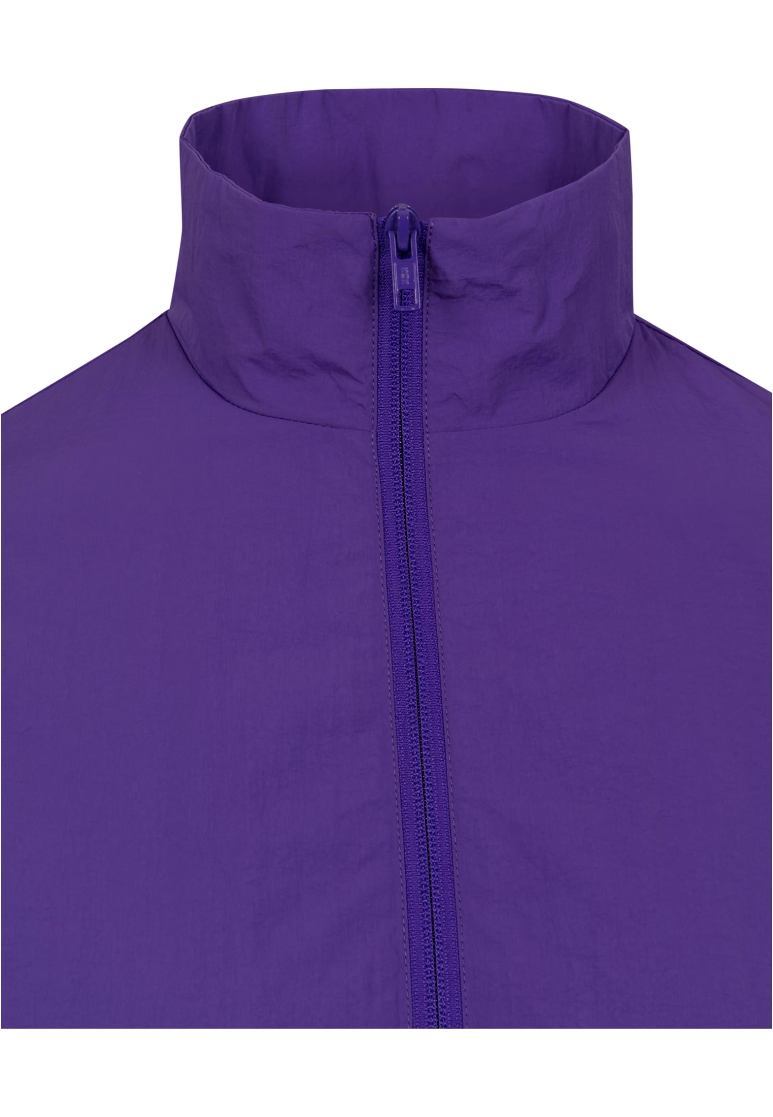 Ladies 3-Tone Crinkle Track Jacket | ultraviolet/blk/wht