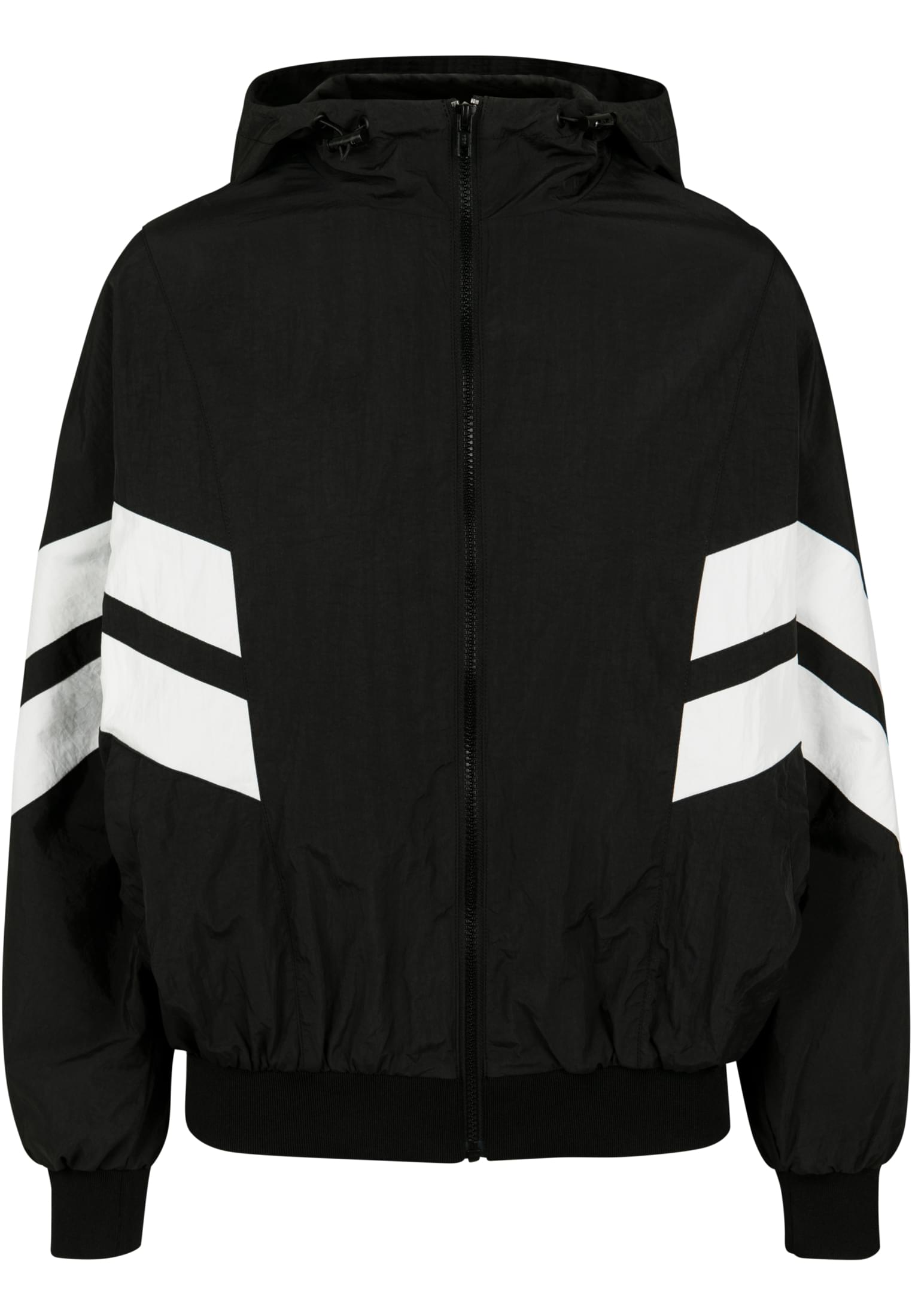 Ladies Crinkle Batwing Jacket | blk/wht